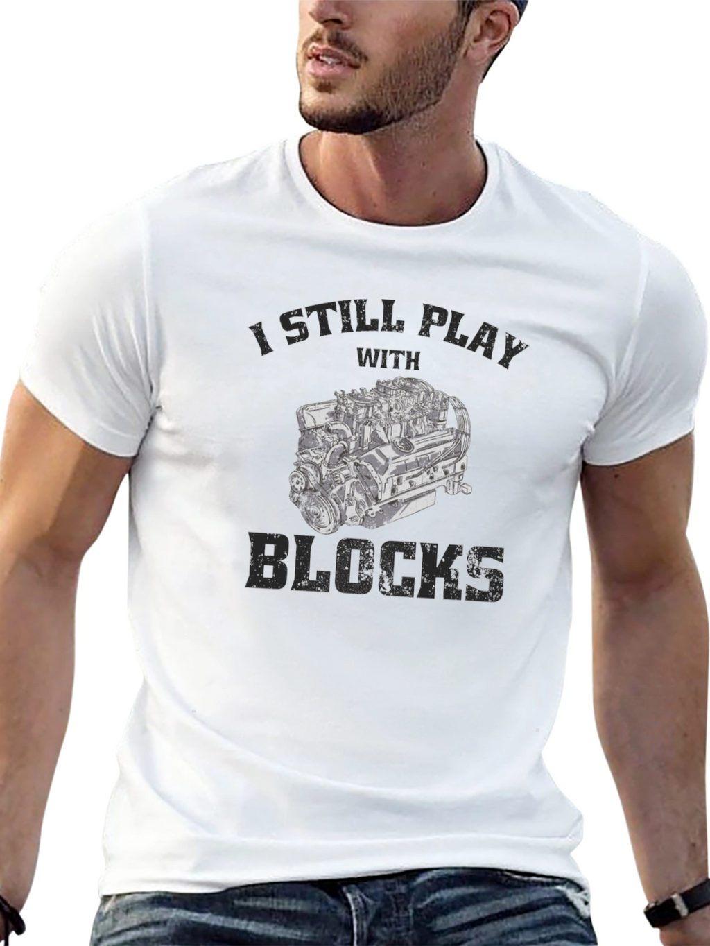 I Still Play With Blocks Mens T-Shirt