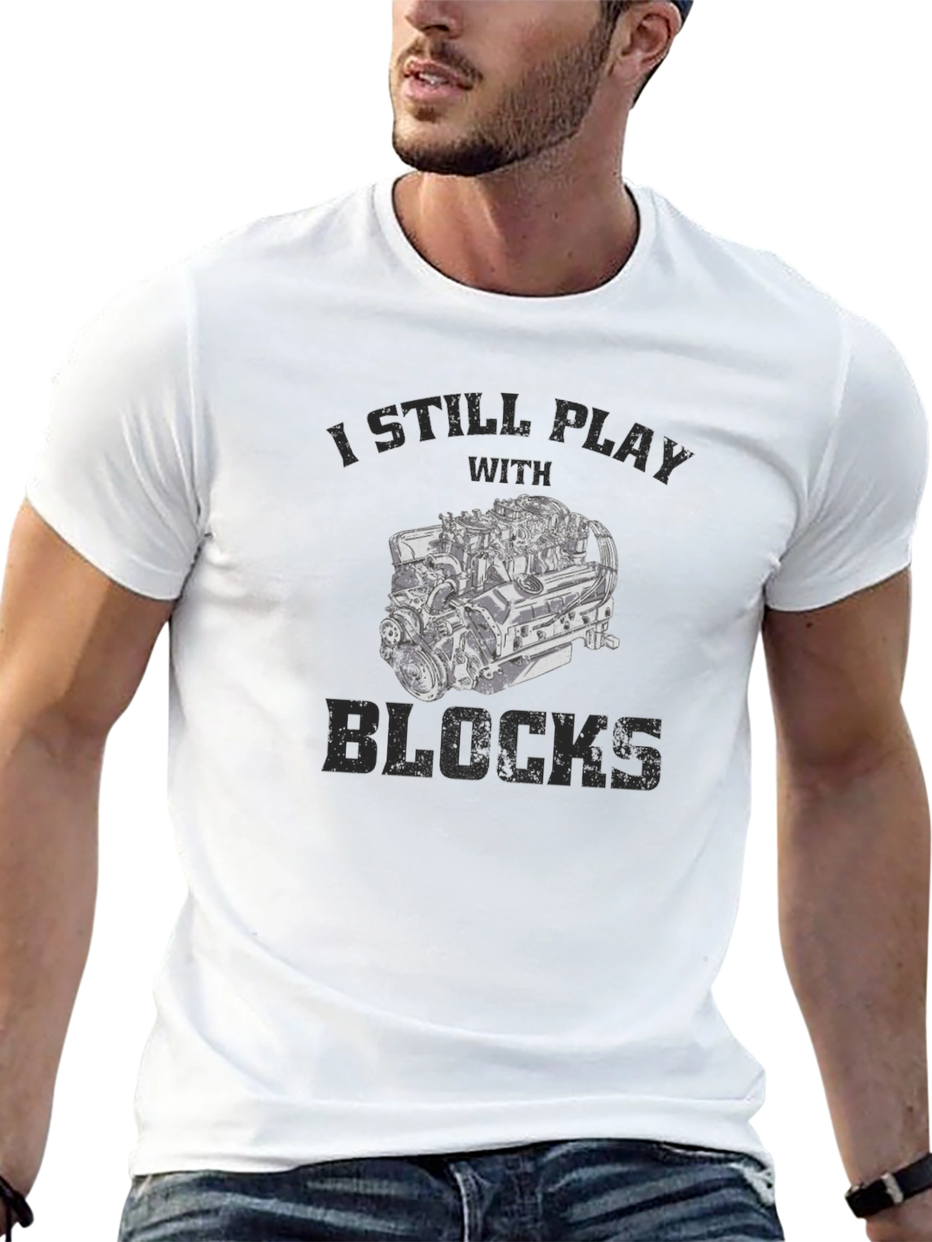 I Still Play With Blocks Mens T-Shirt
