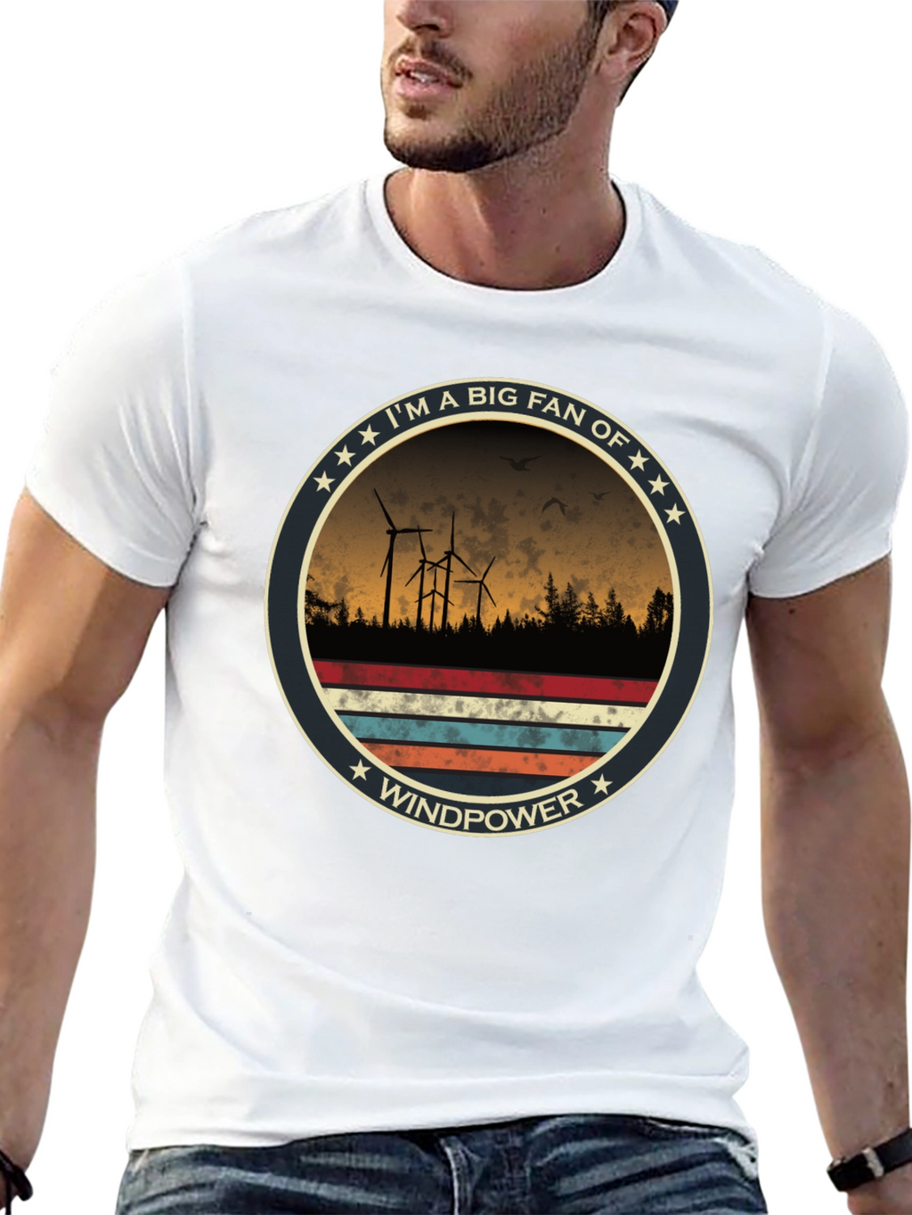 Windpower Fan T-Shirt - Eco-Friendly Energy Tee