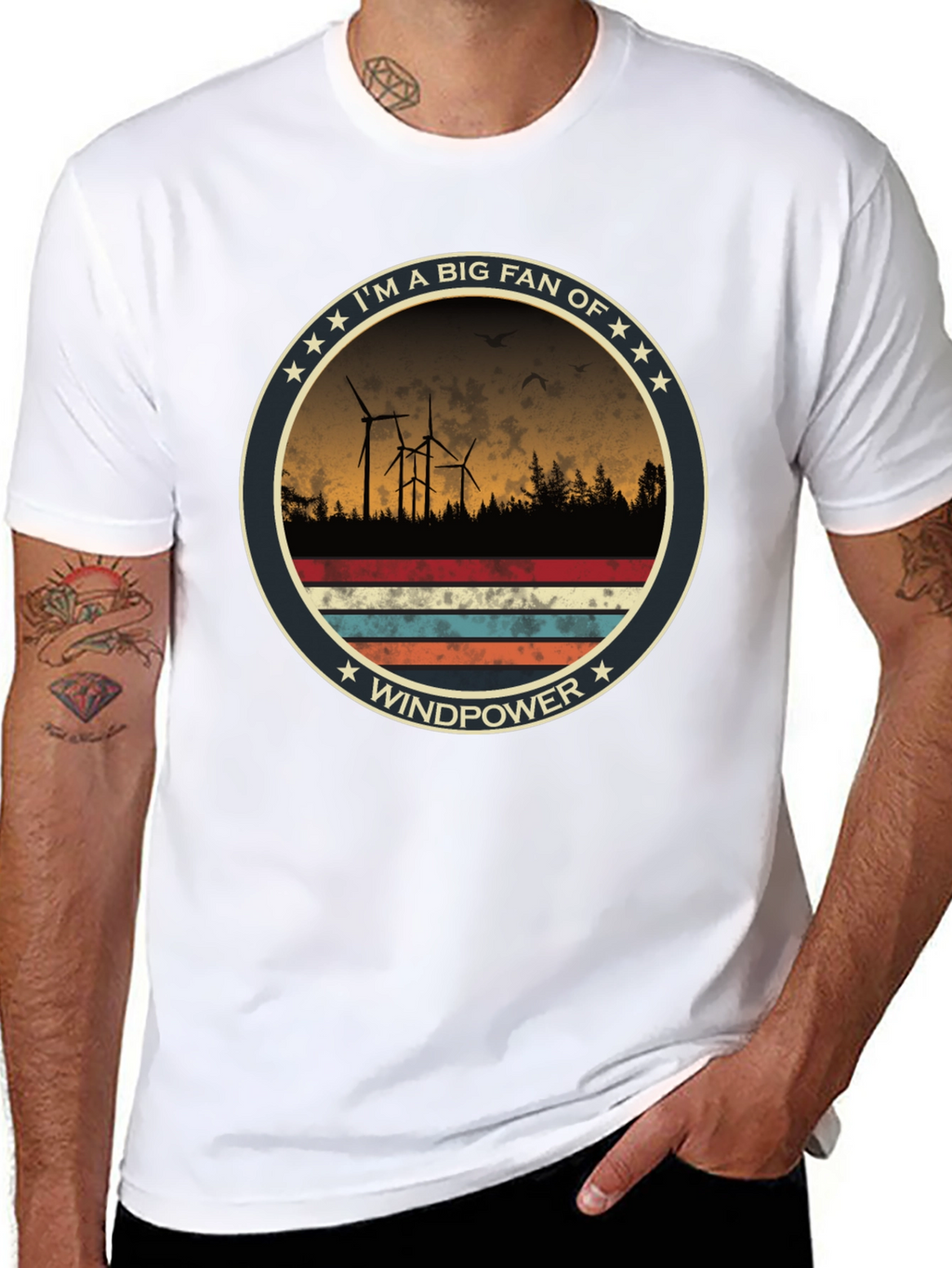 Windpower Fan T-Shirt - Eco-Friendly Energy Tee