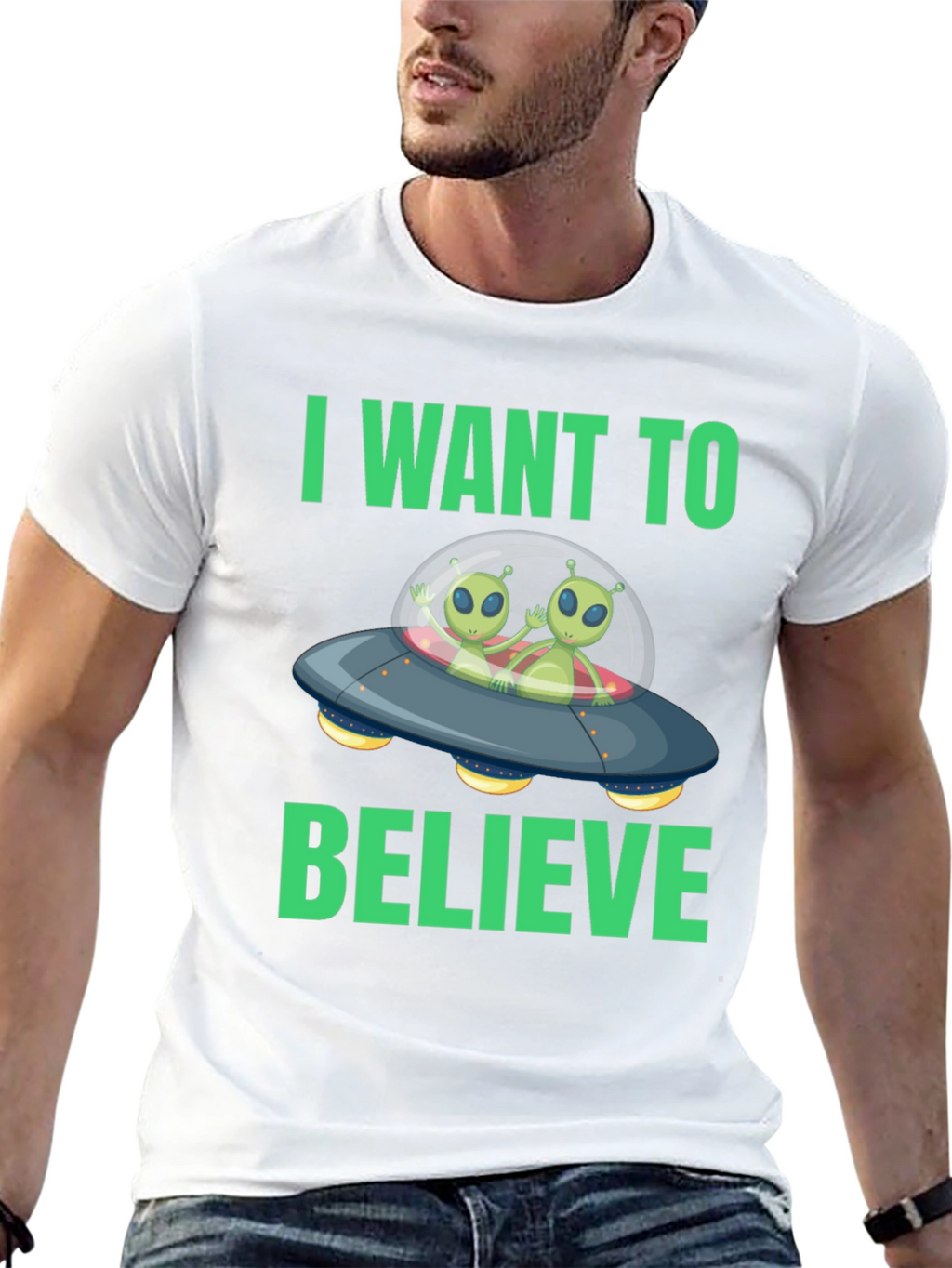 I Want to Believe Alien Graphic Tee