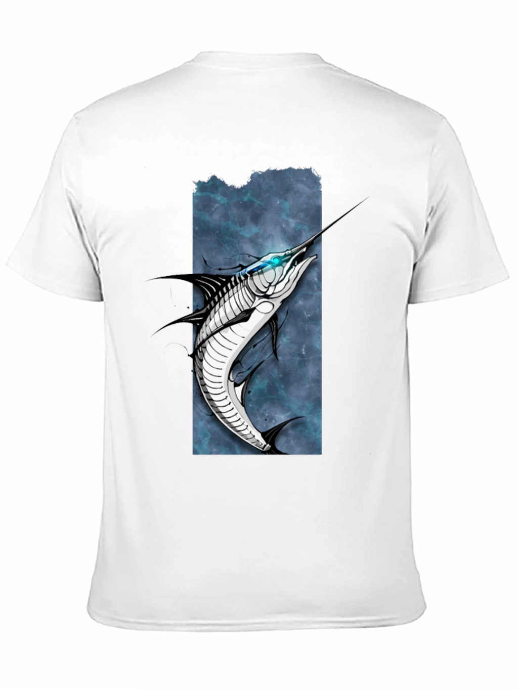 Marlin Graphic Tee - Black Cotton T-Shirt
