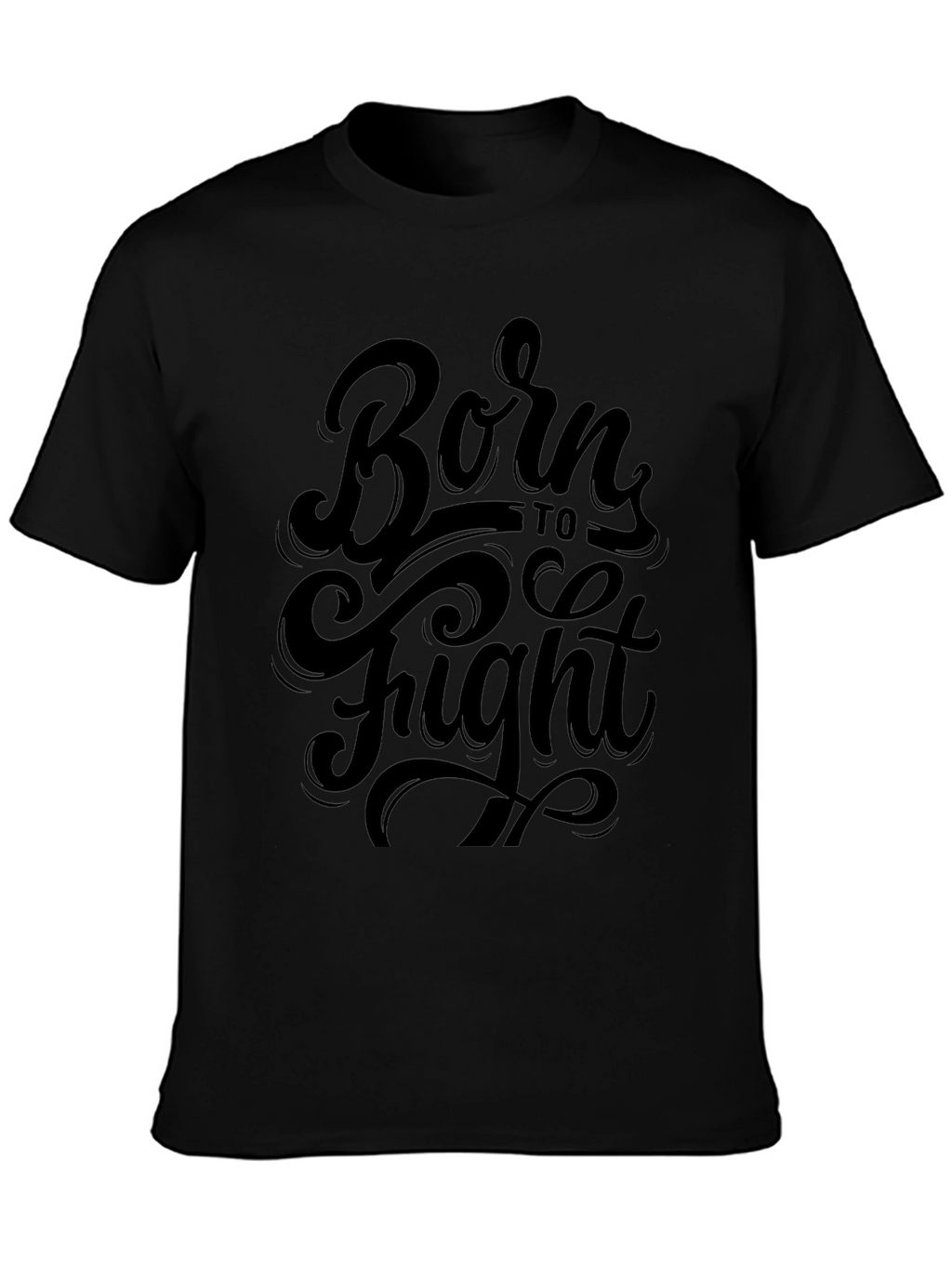 Born to Fight Black Graphic Tee