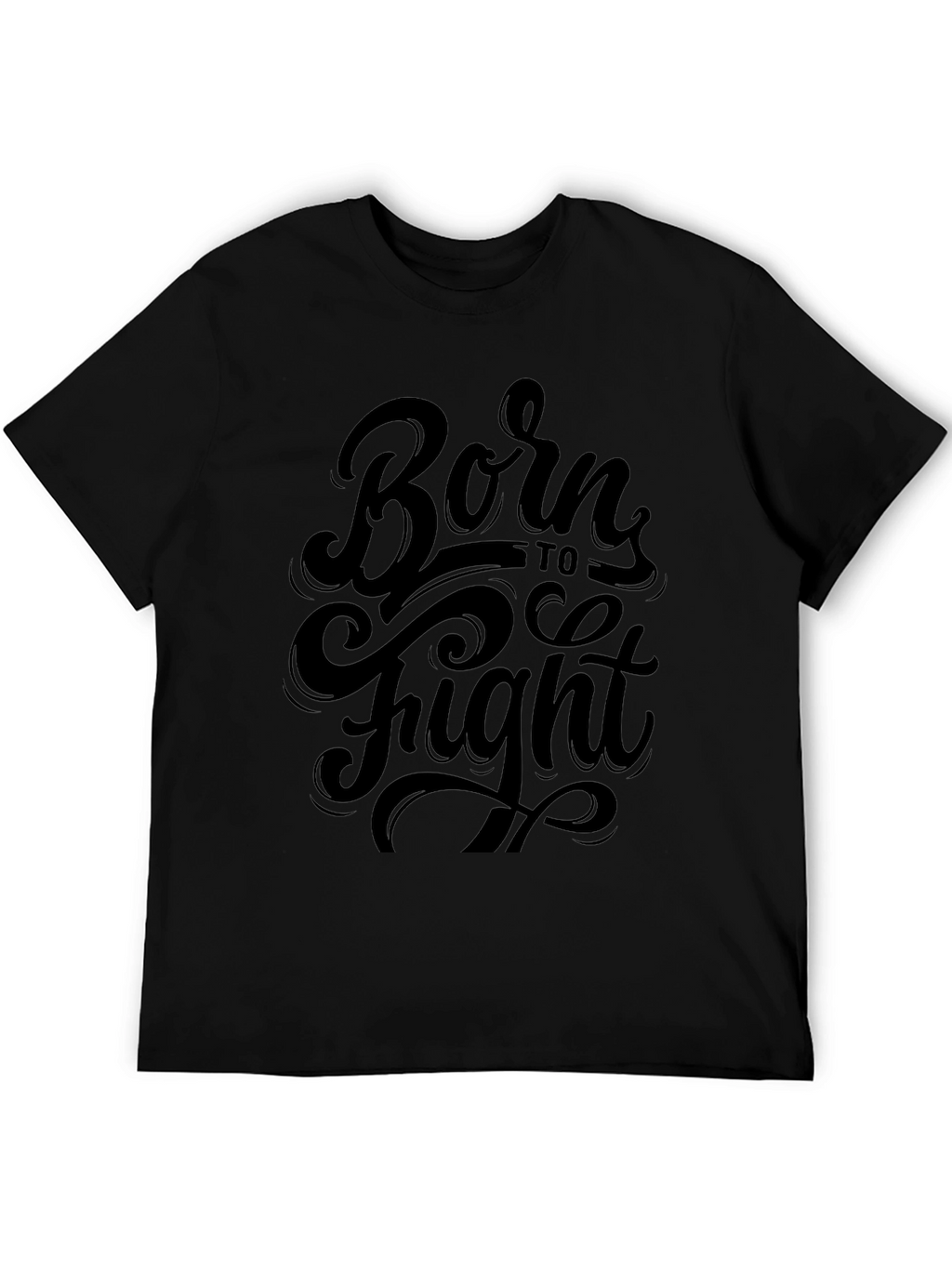 Born to Fight Black Graphic Tee