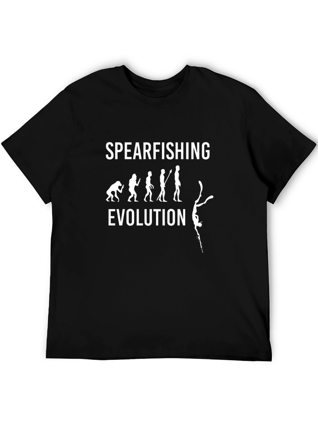 Spearfishing Evolution Graphic T-Shirt
