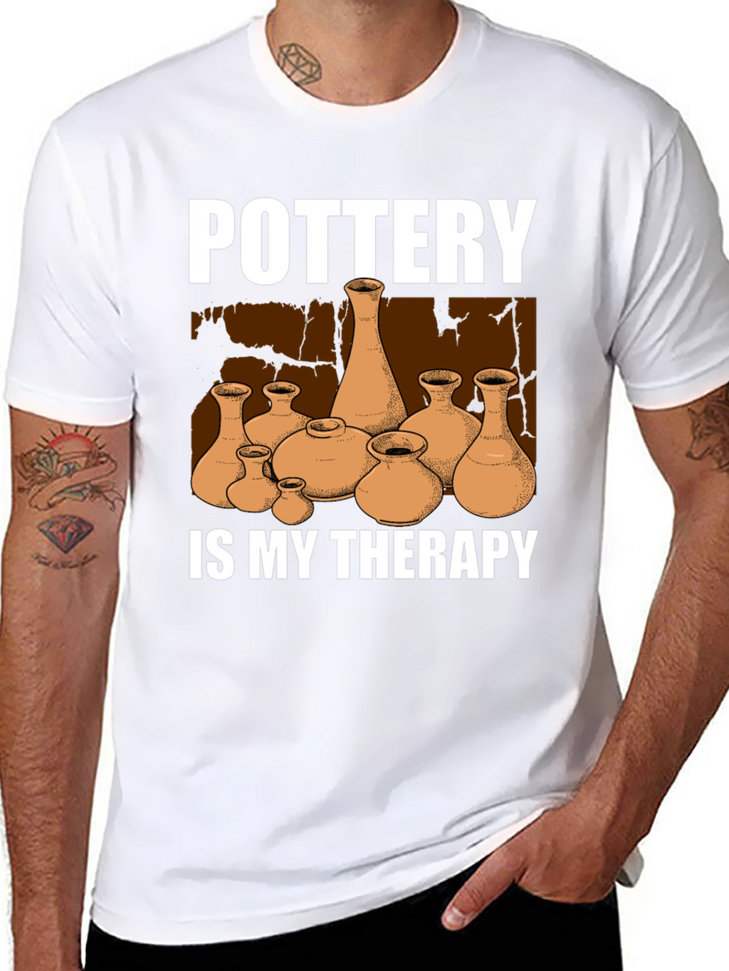 Pottery is My Therapy T-Shirt Unique Design