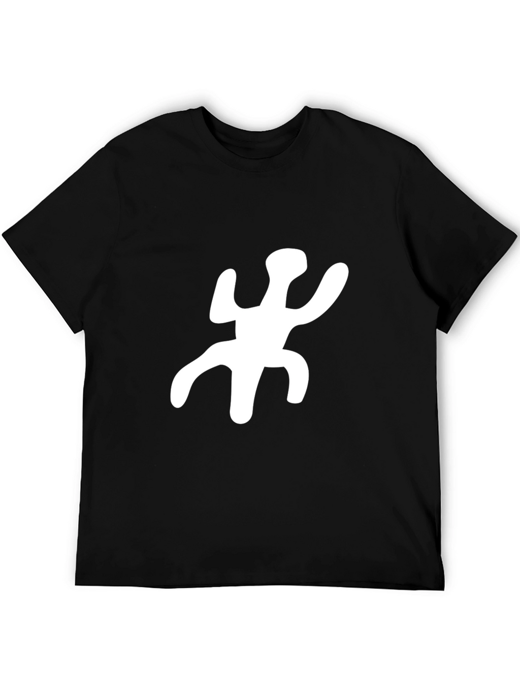 Unique Symbol Graphic Black T-Shirt