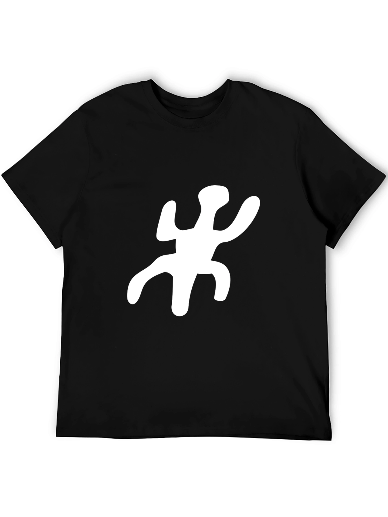 Unique Symbol Graphic Black T-Shirt