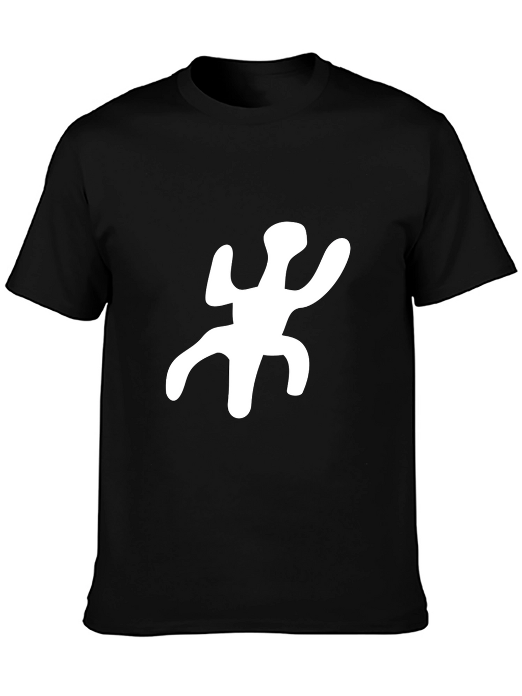 Unique Symbol Graphic Black T-Shirt