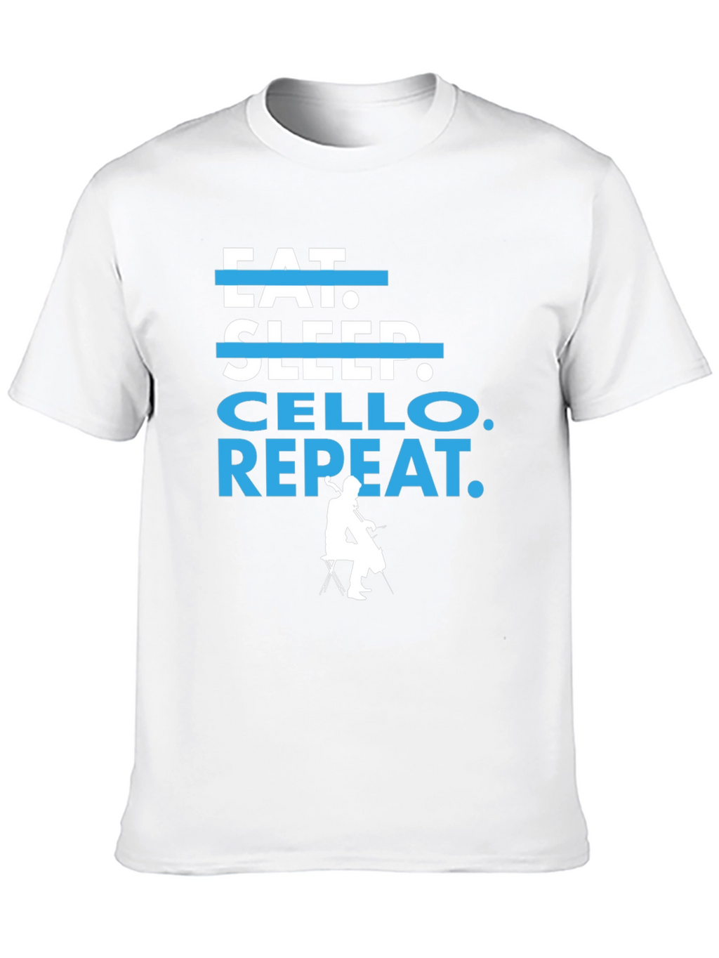 Eat Sleep Cello Repeat T-Shirt - Musicians Tee