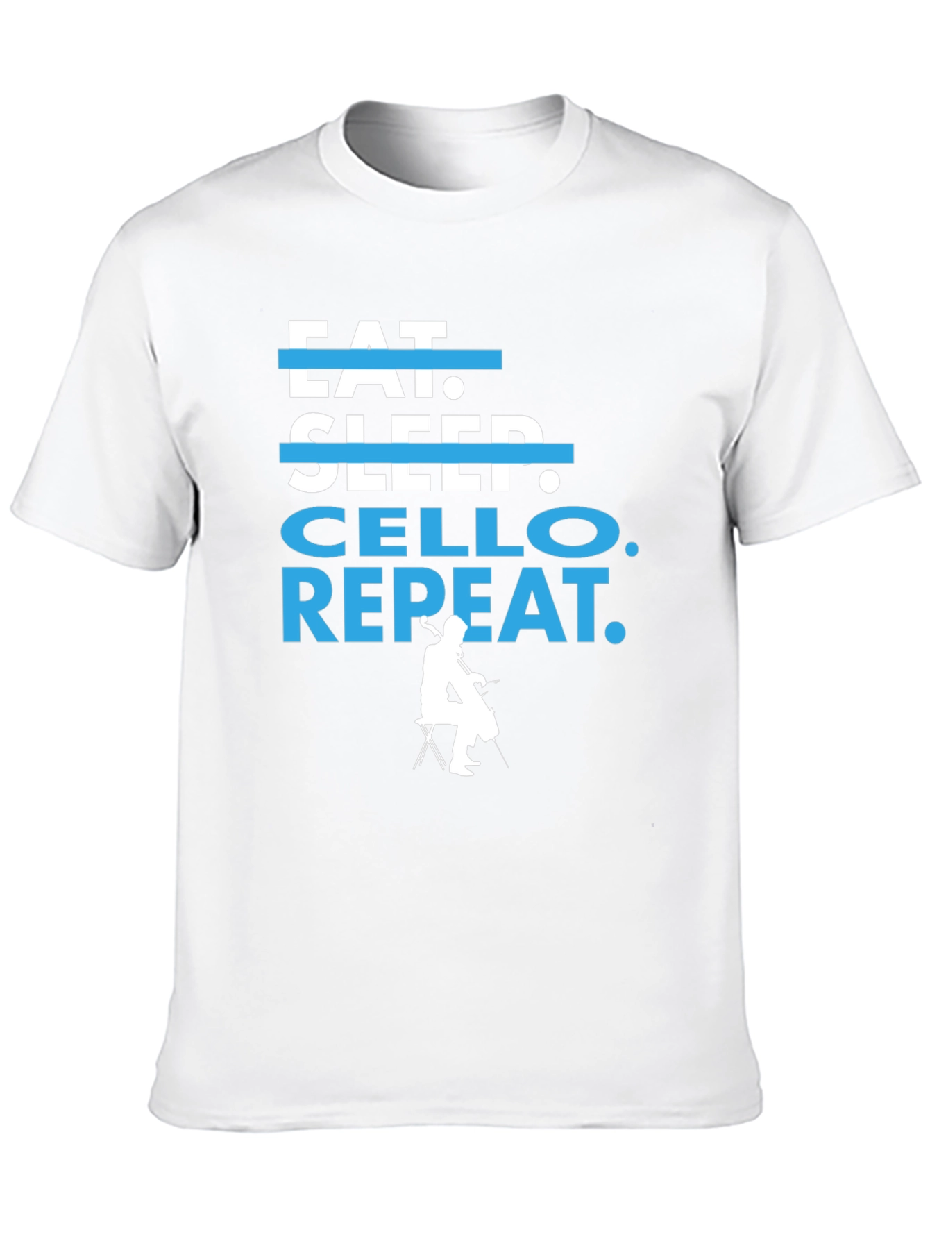 Eat Sleep Cello Repeat T-Shirt - Musicians Tee