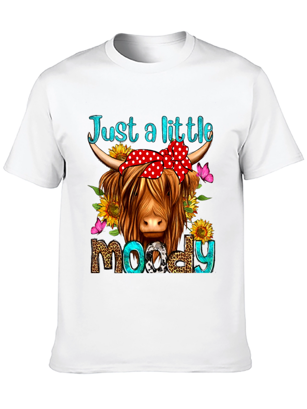 Just a Little Moody Cow Graphic Tee