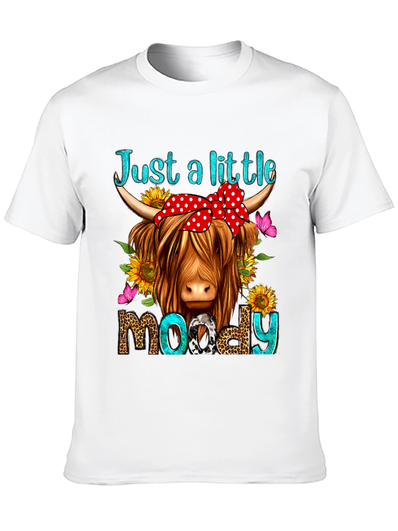 Just a Little Moody Cow Graphic Tee