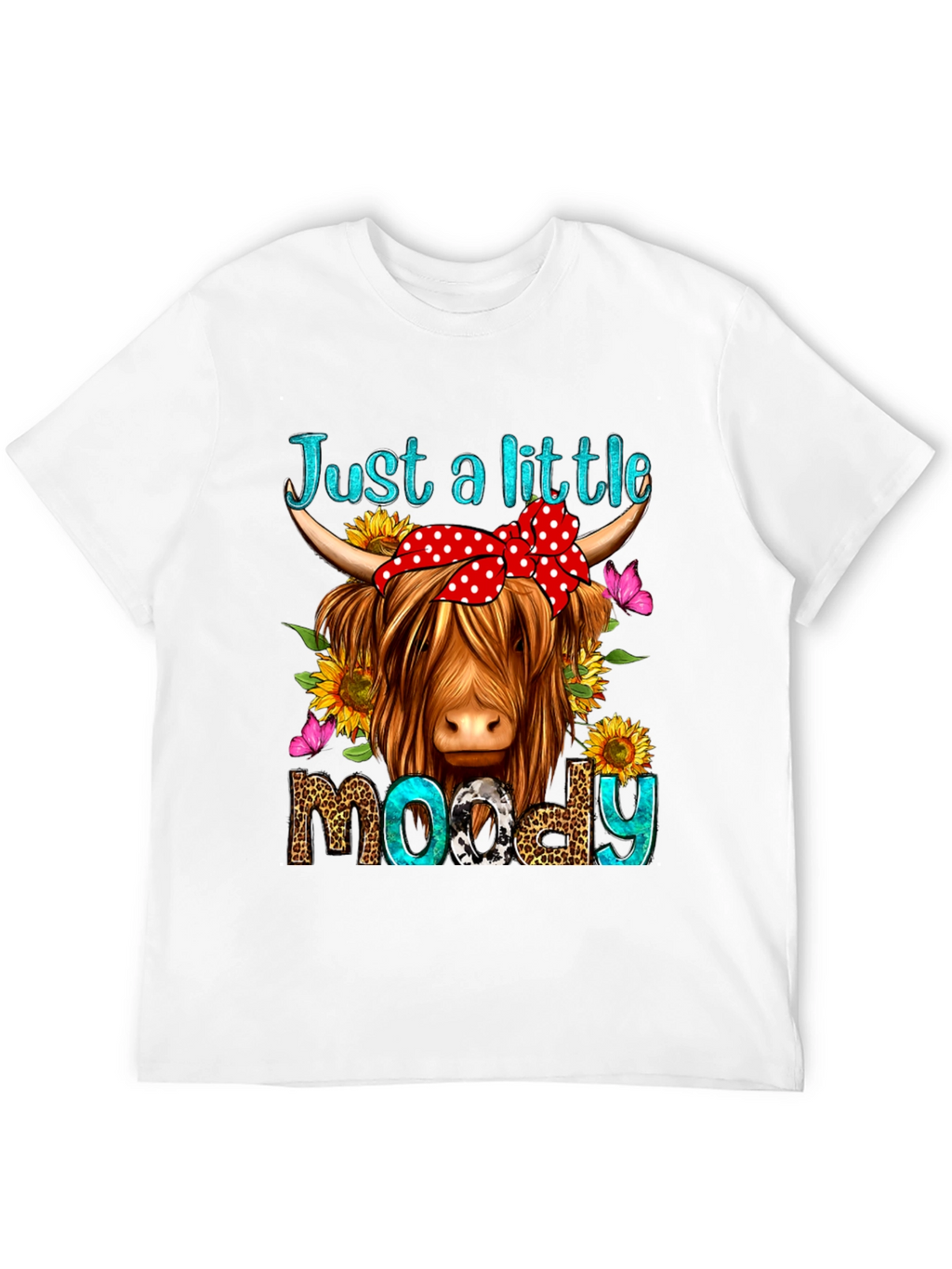 Just a Little Moody Cow Graphic Tee
