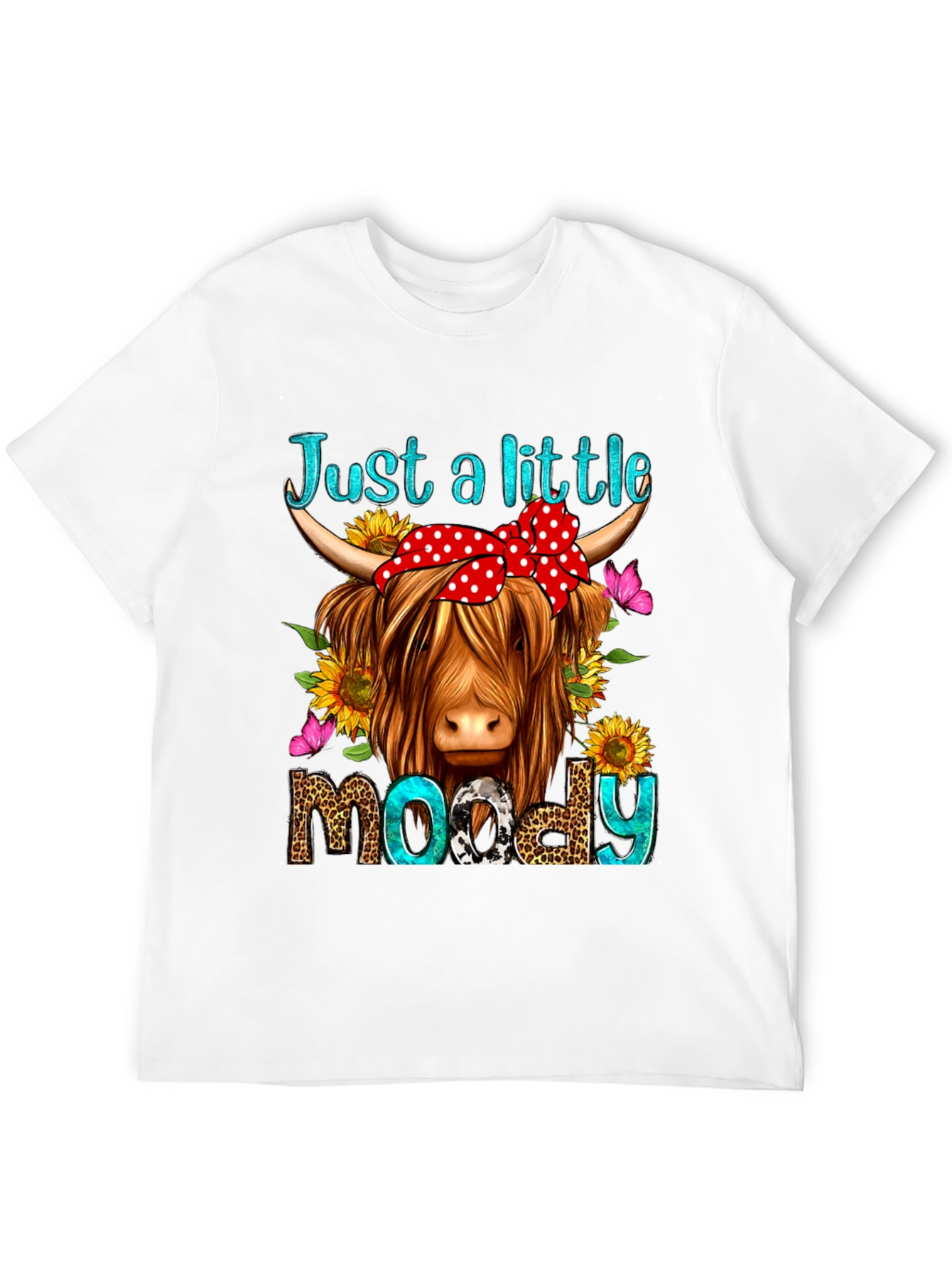 Just a Little Moody Cow Graphic Tee