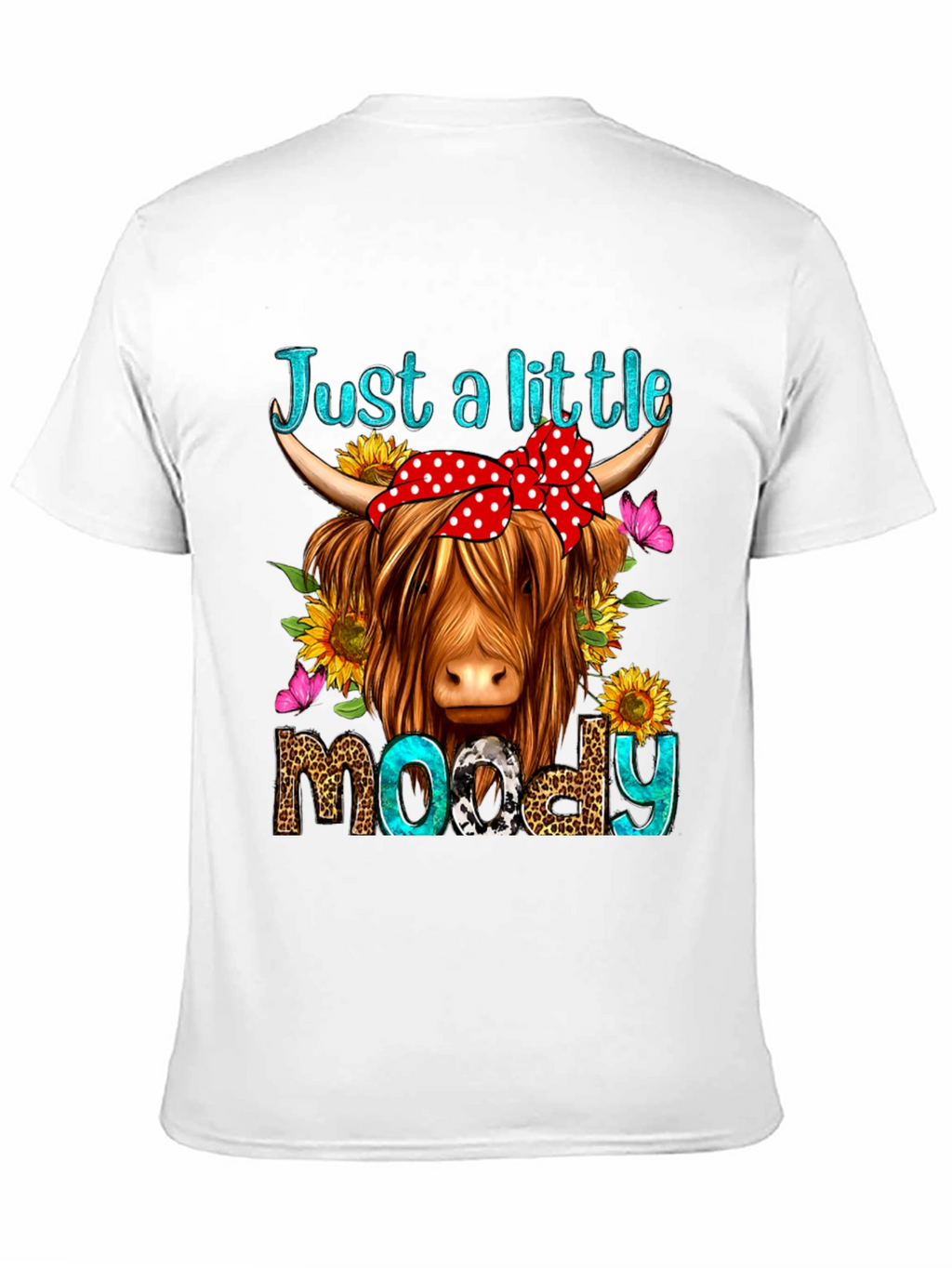 Just a Little Moody Cow Graphic Tee