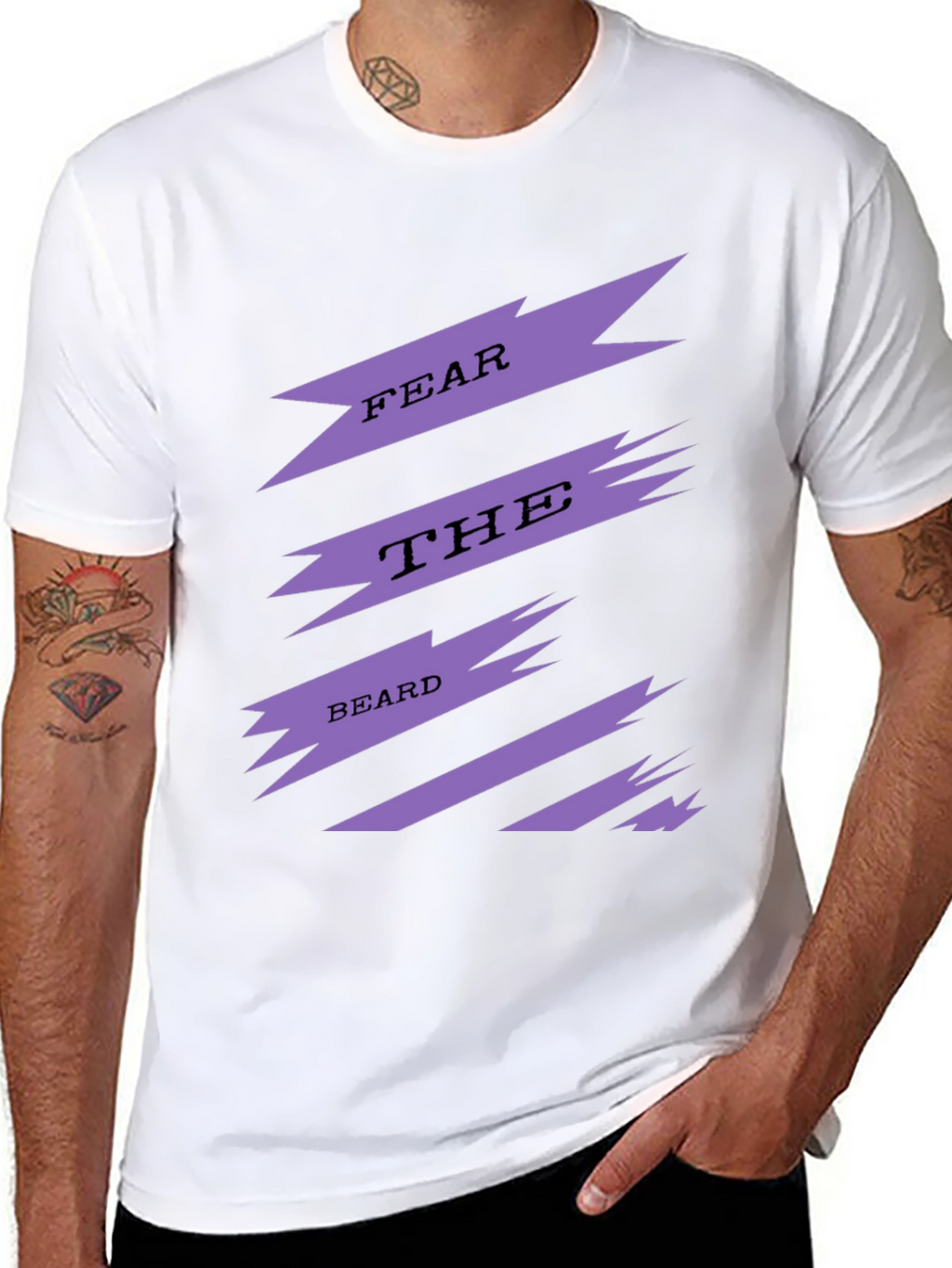 Fear The Beard Mens Graphic Tee