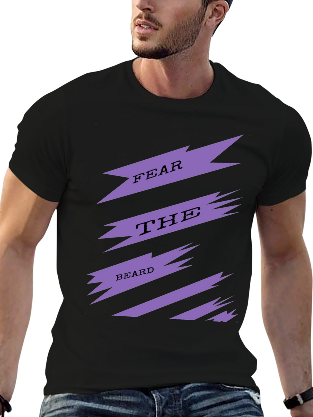 Fear The Beard Mens Graphic Tee