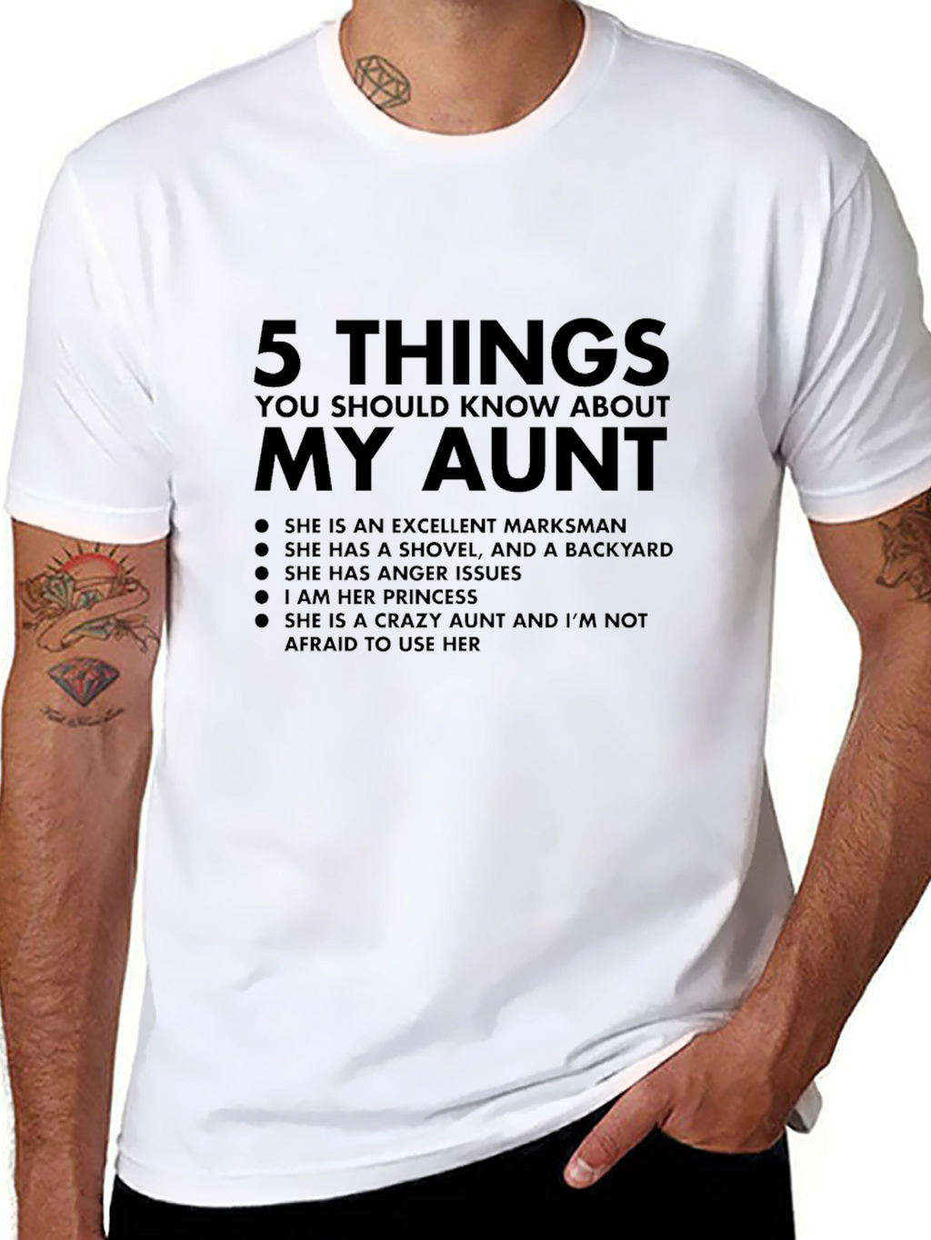 My Aunt T-Shirt: Excellent Markswoman - Crazy Aunt