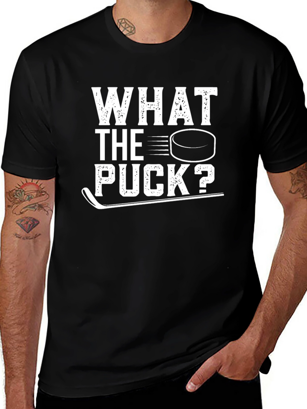 What the Puck? Hockey Graphic Tee