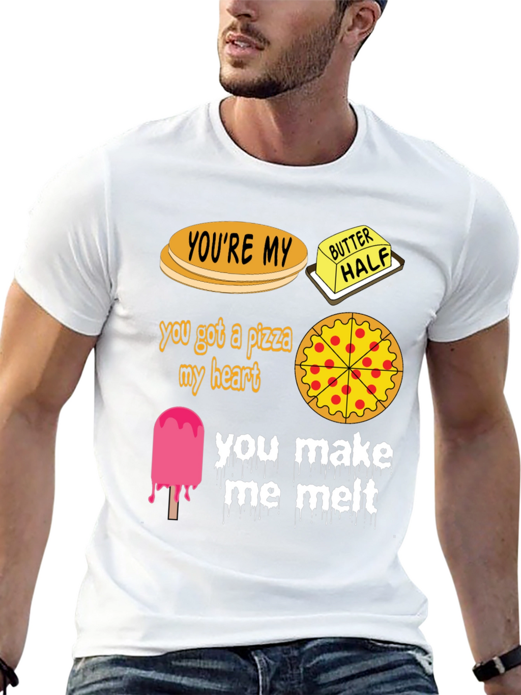 Humorous Food Pun Graphic T-Shirt