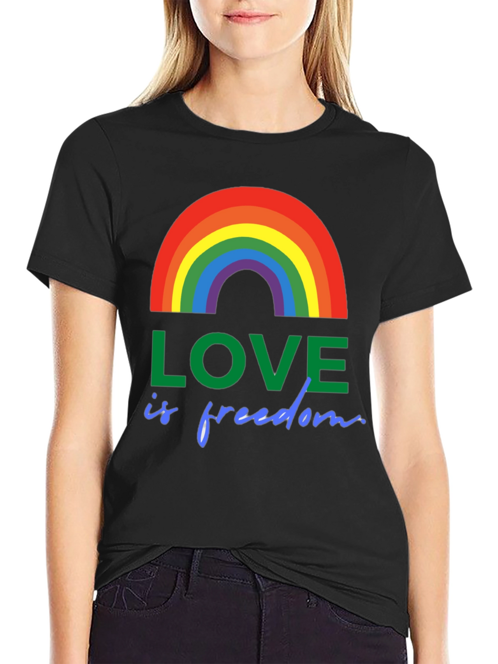 Love is Freedom Rainbow Pride T-Shirt