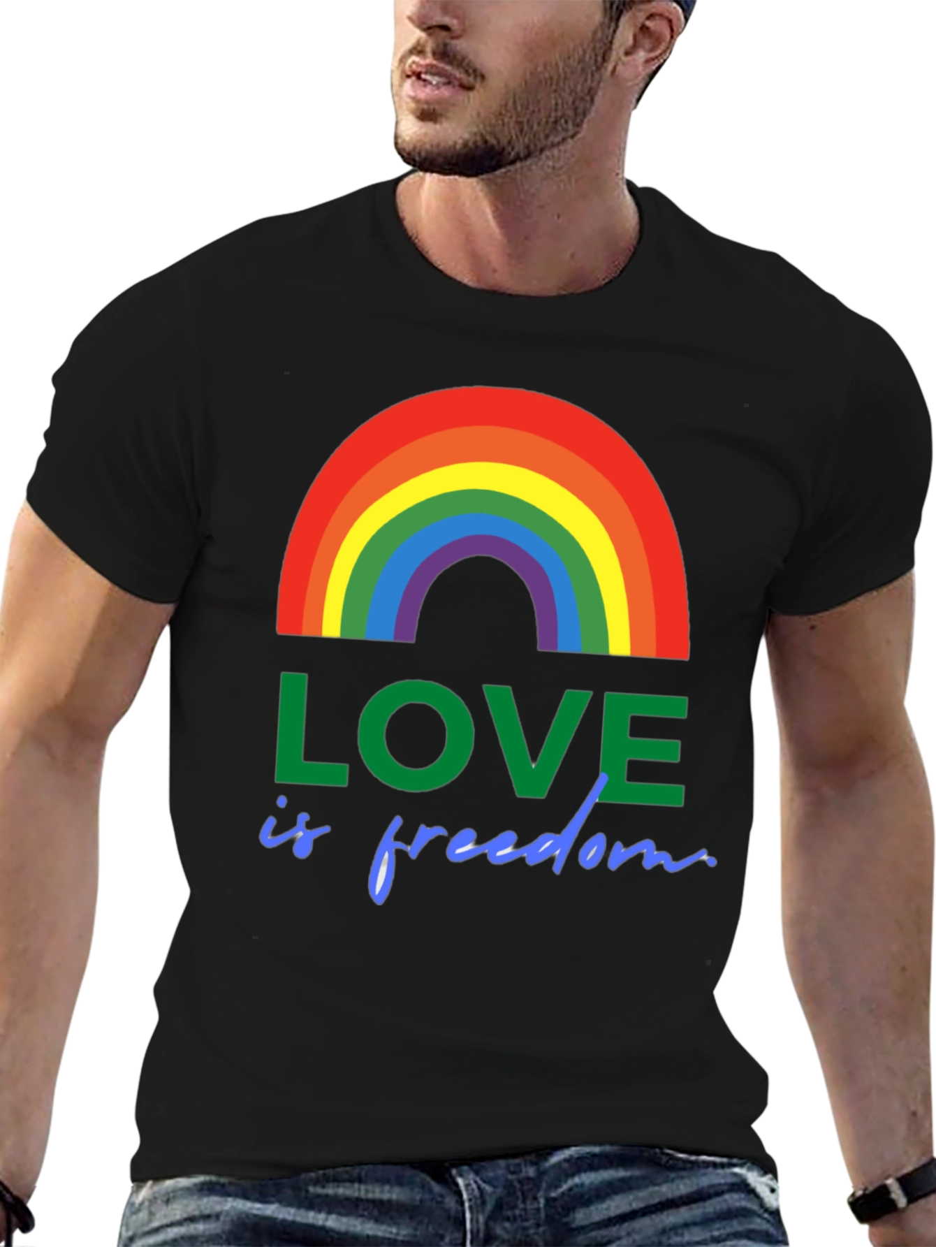 Love is Freedom Rainbow Pride T-Shirt