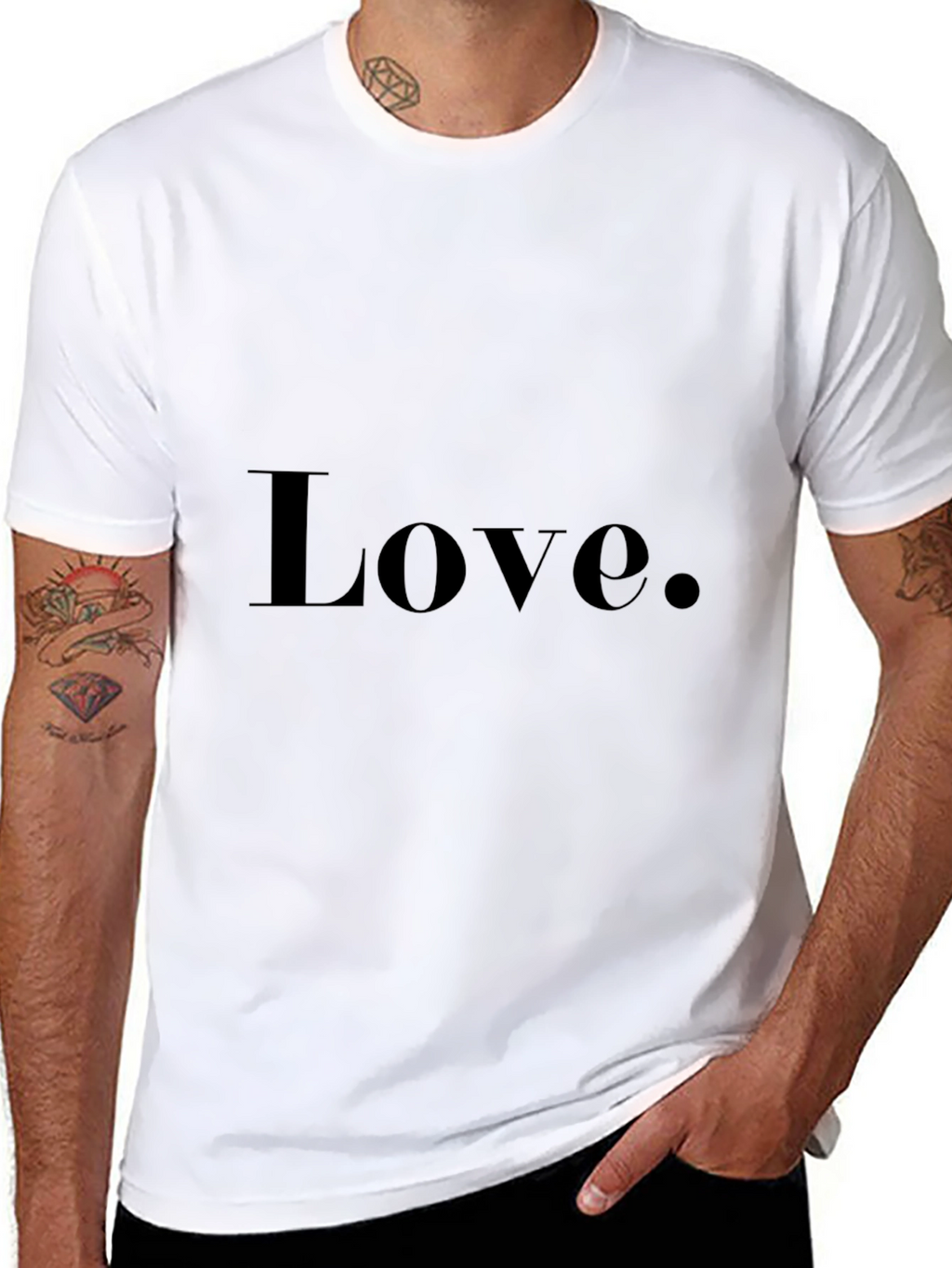 Love Graphic Tee - Stylish Unisex Black T-Shirt