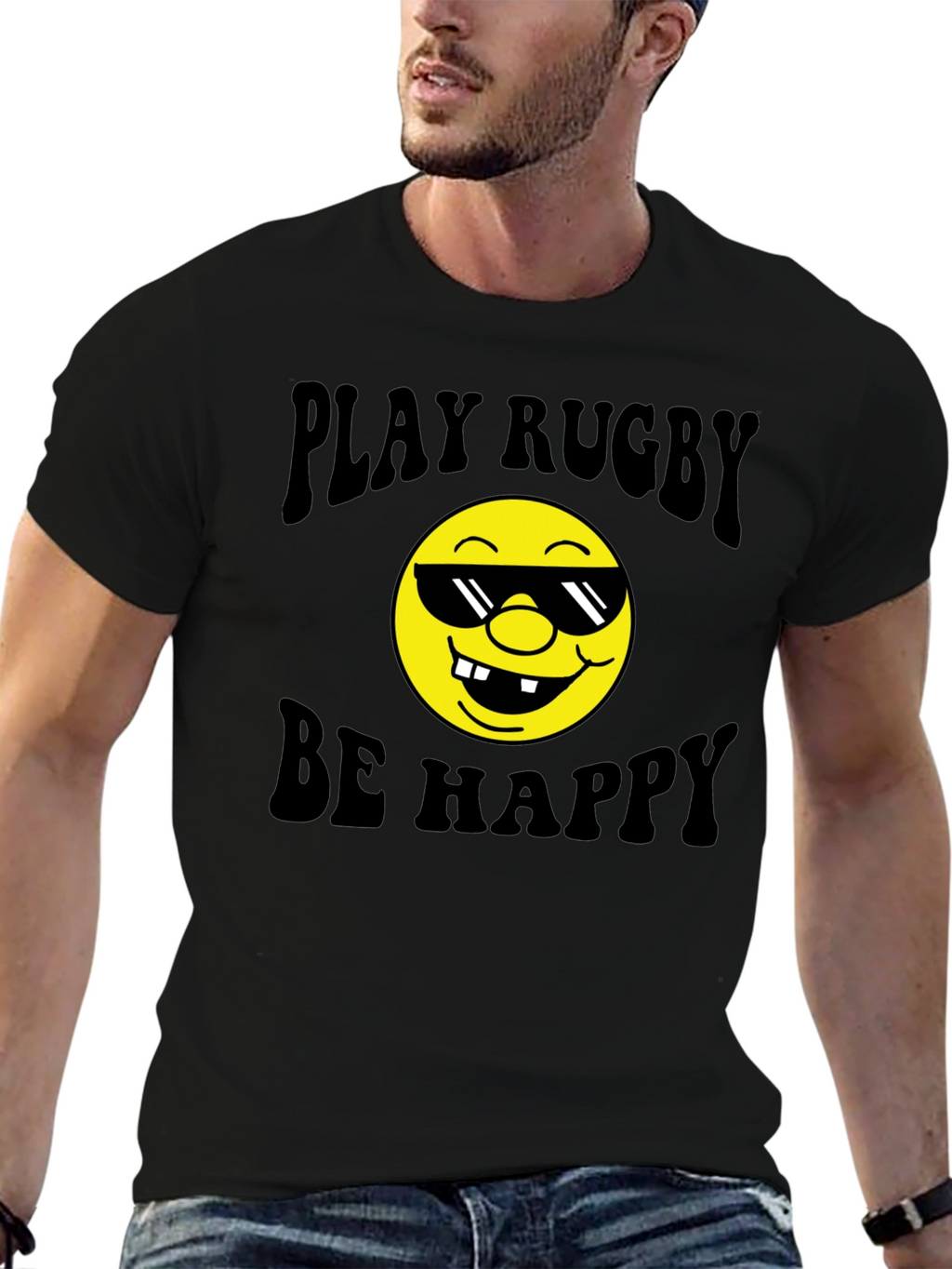 Play Rugby Be Happy T-Shirt
