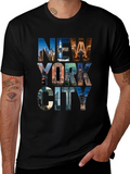 New York Cityscape Graphic T-Shirt