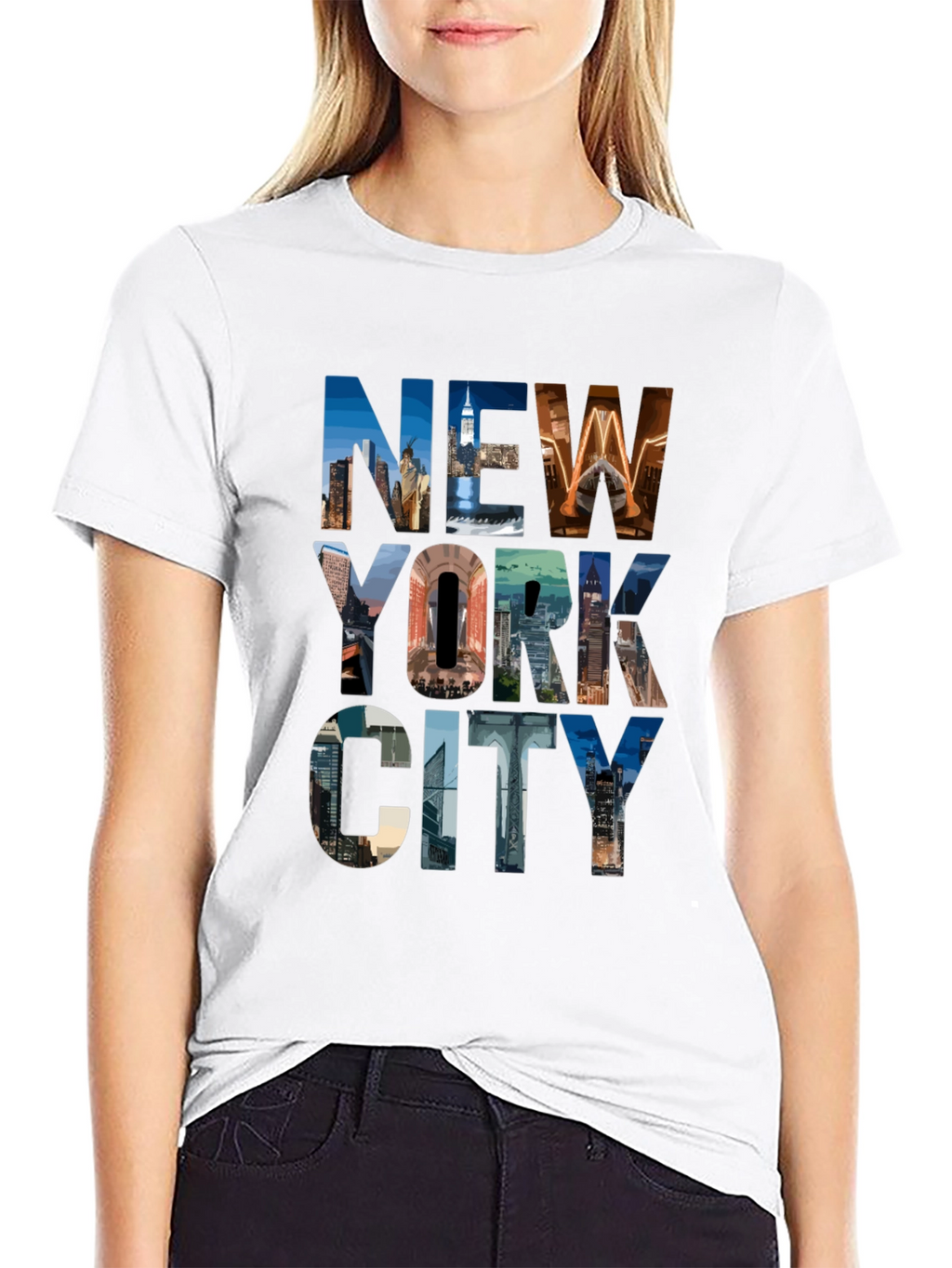 New York Cityscape Graphic T-Shirt
