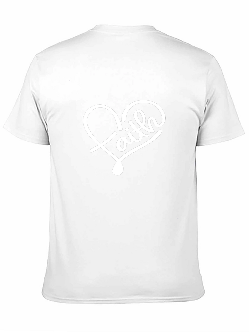 Faith Heart Graphic T-Shirt - Stylish Black Tee