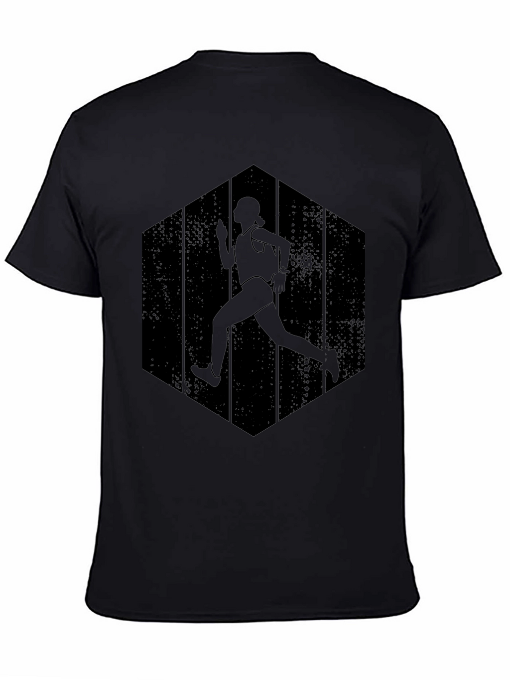 Runner Silhouette Graphic Tee - Black