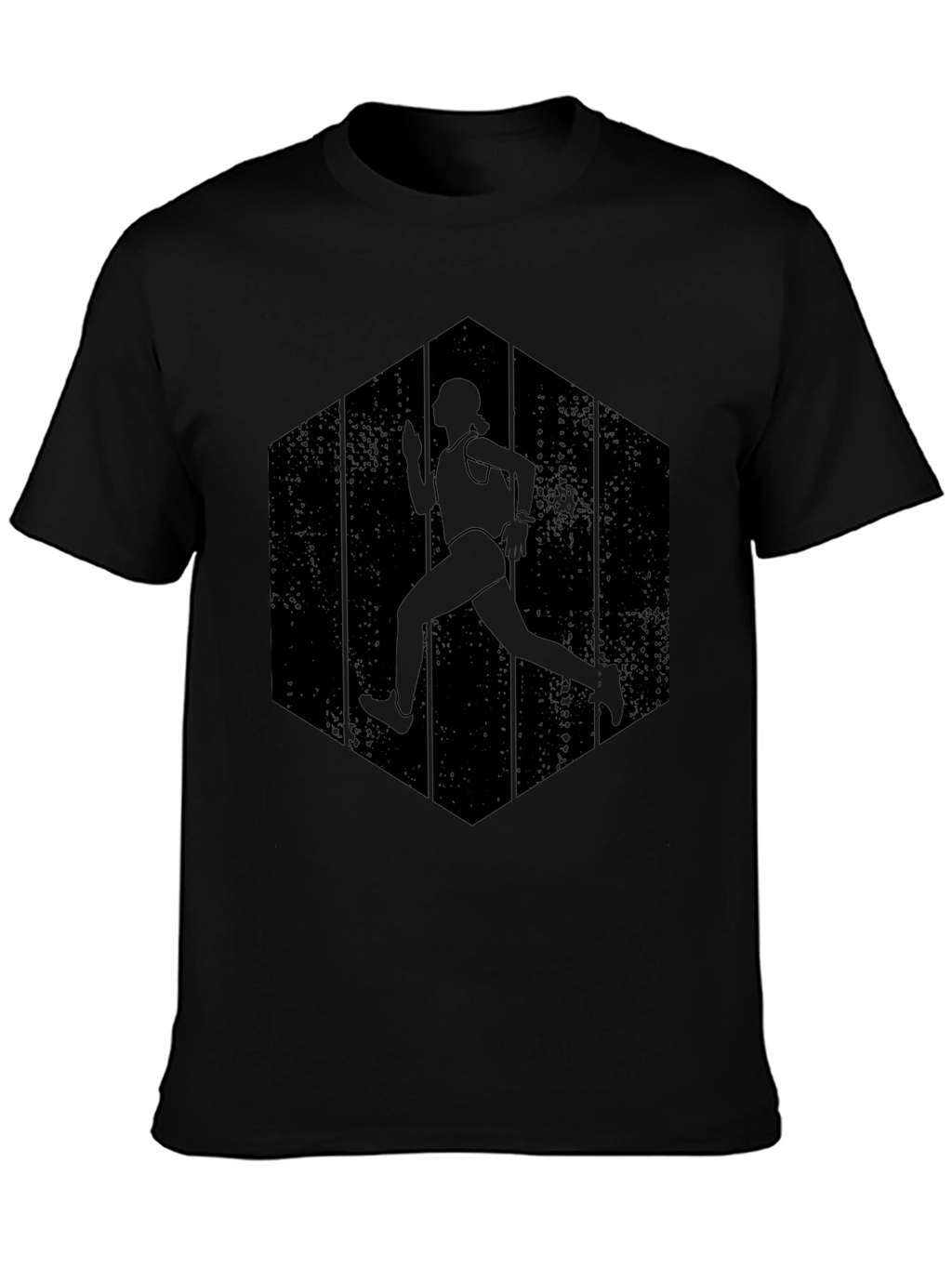 Runner Silhouette Graphic Tee - Black