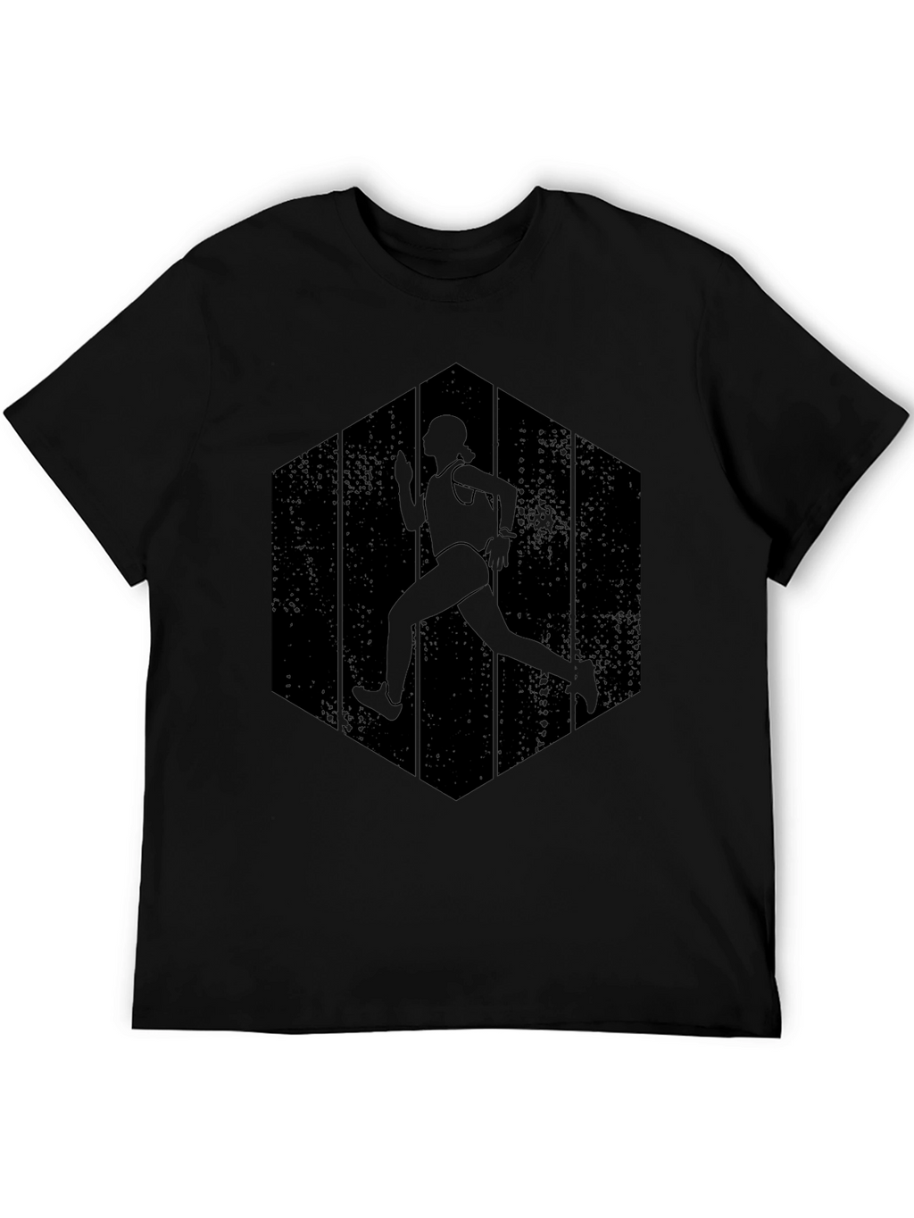 Runner Silhouette Graphic Tee - Black