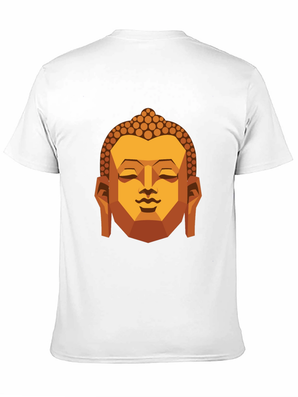Geometric Buddha Graphic T-Shirt - Black
