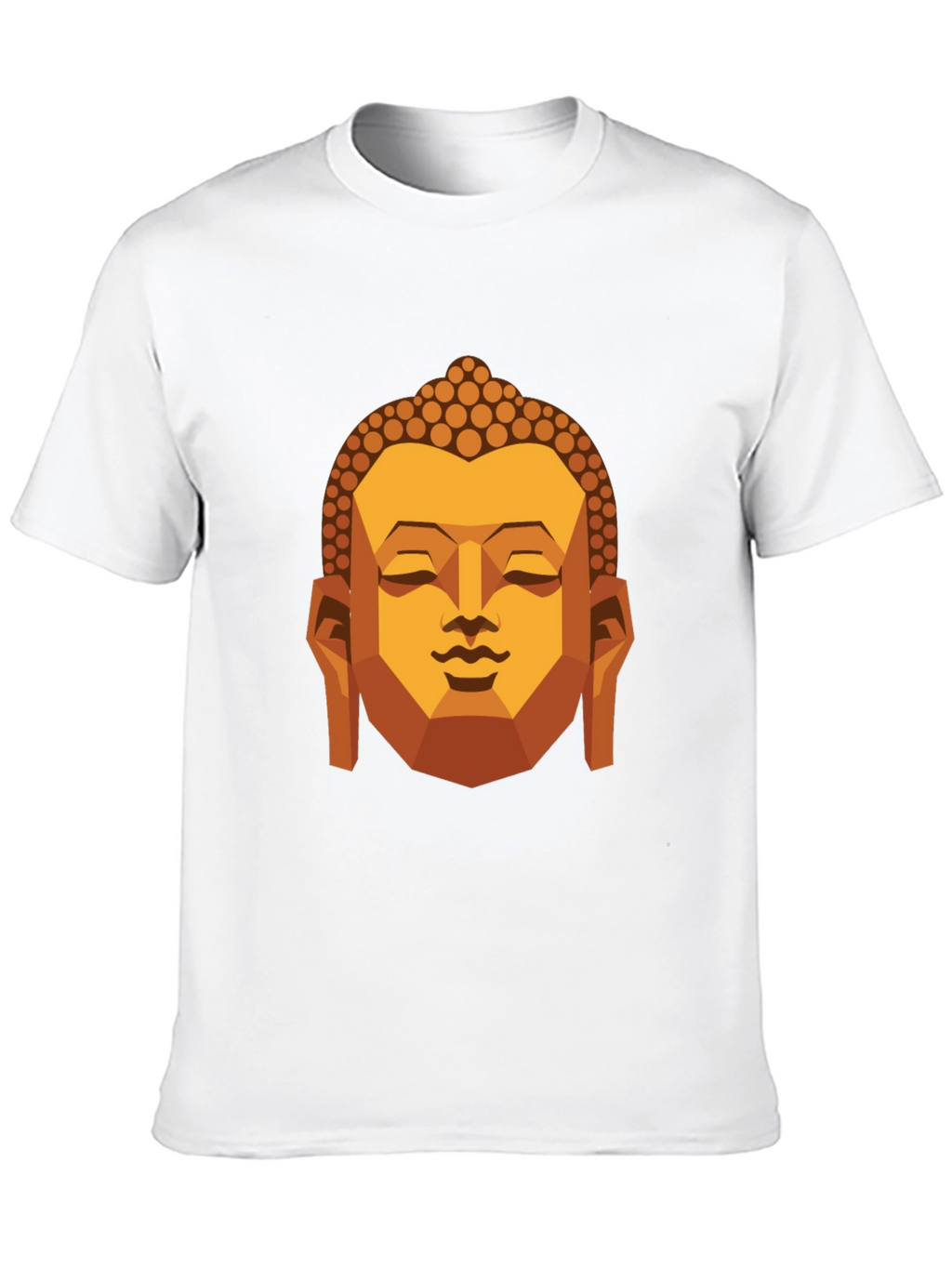 Geometric Buddha Graphic T-Shirt - Black