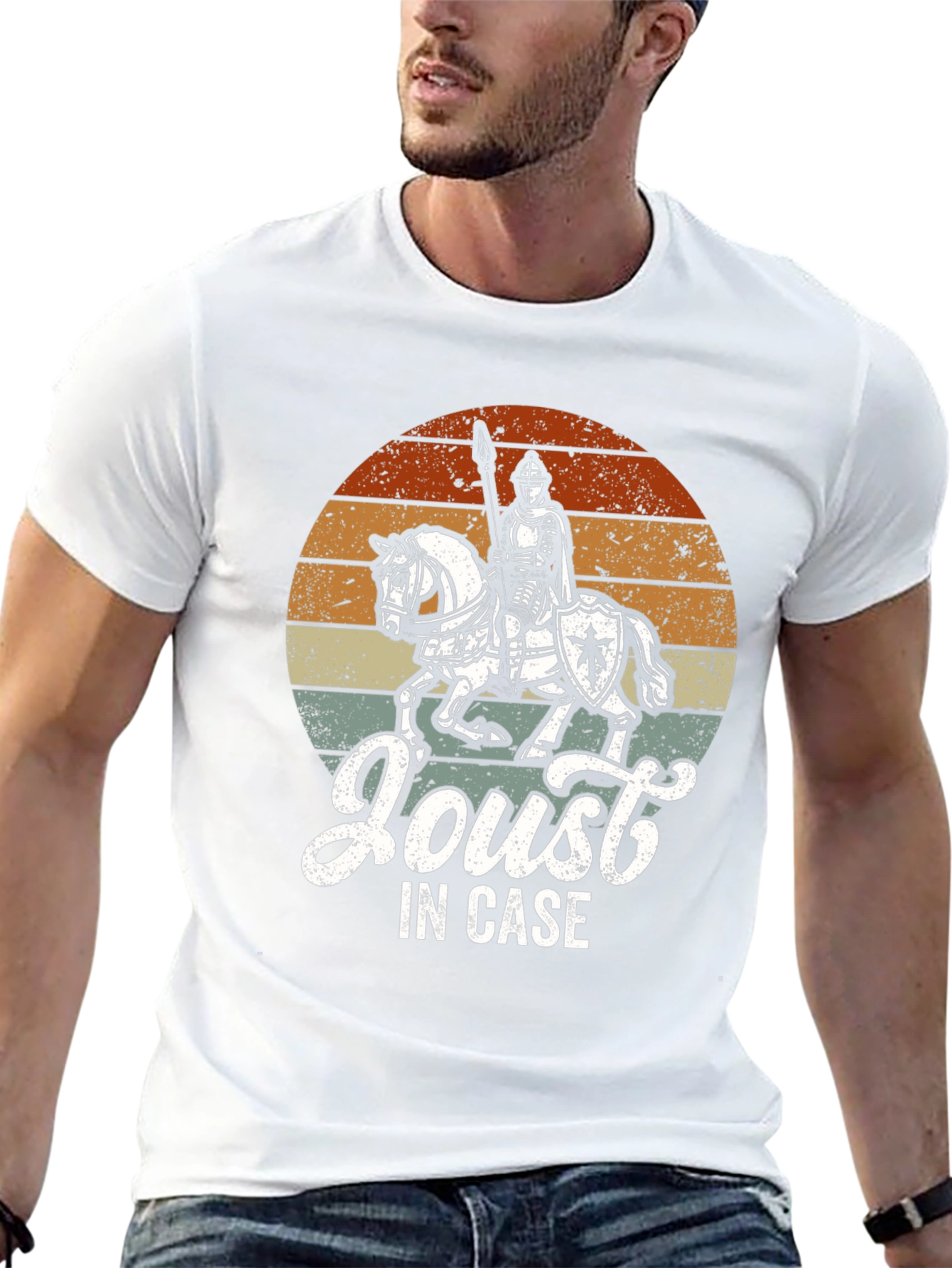 Medieval Knight Joust In Case Graphic T-Shirt