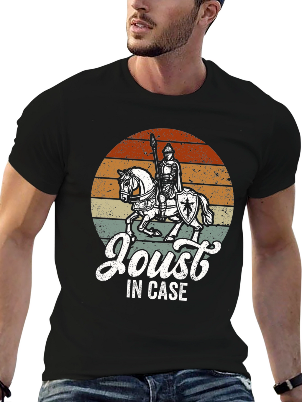 Medieval Knight Joust In Case Graphic T-Shirt