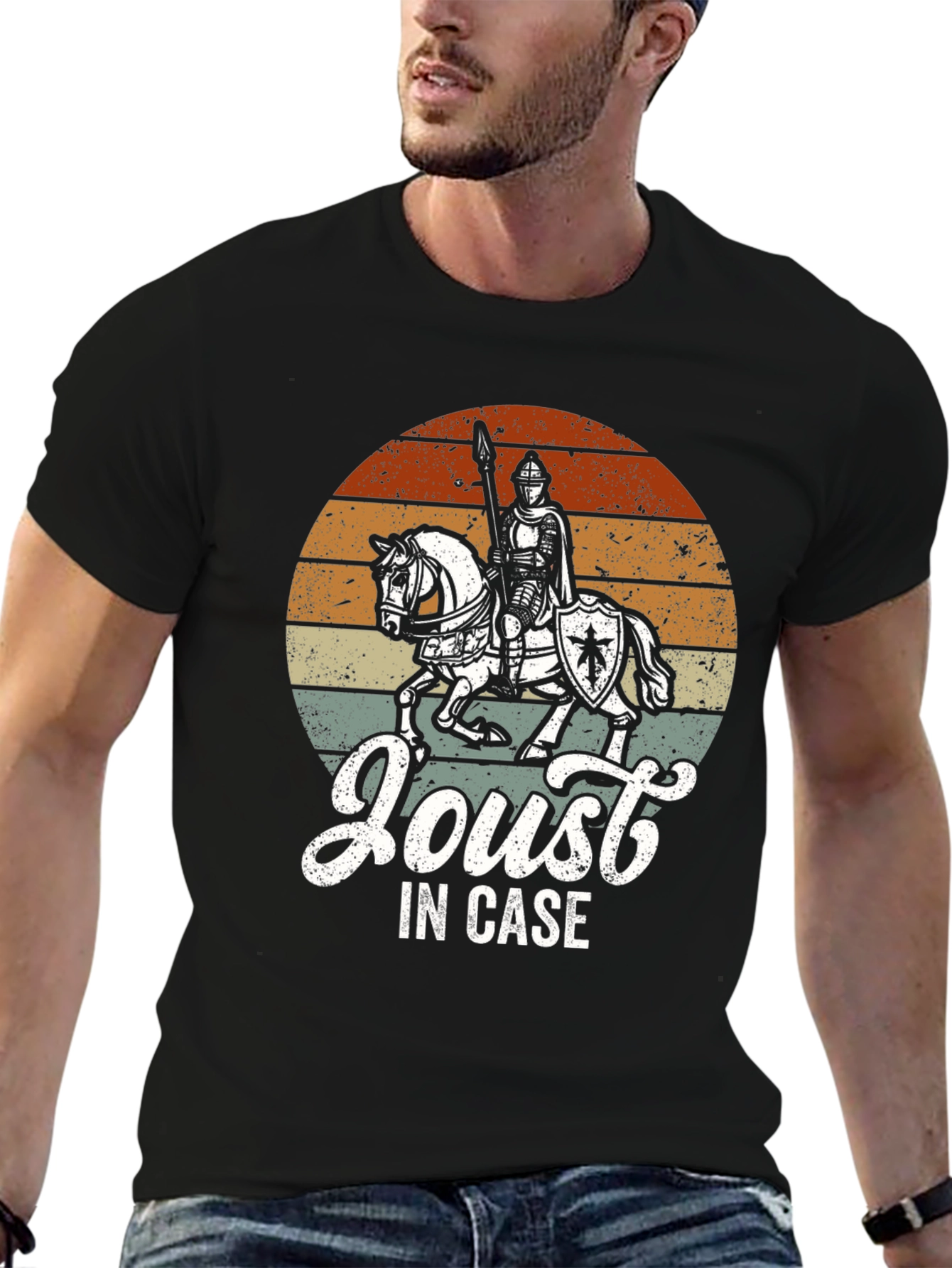 Medieval Knight Joust In Case Graphic T-Shirt
