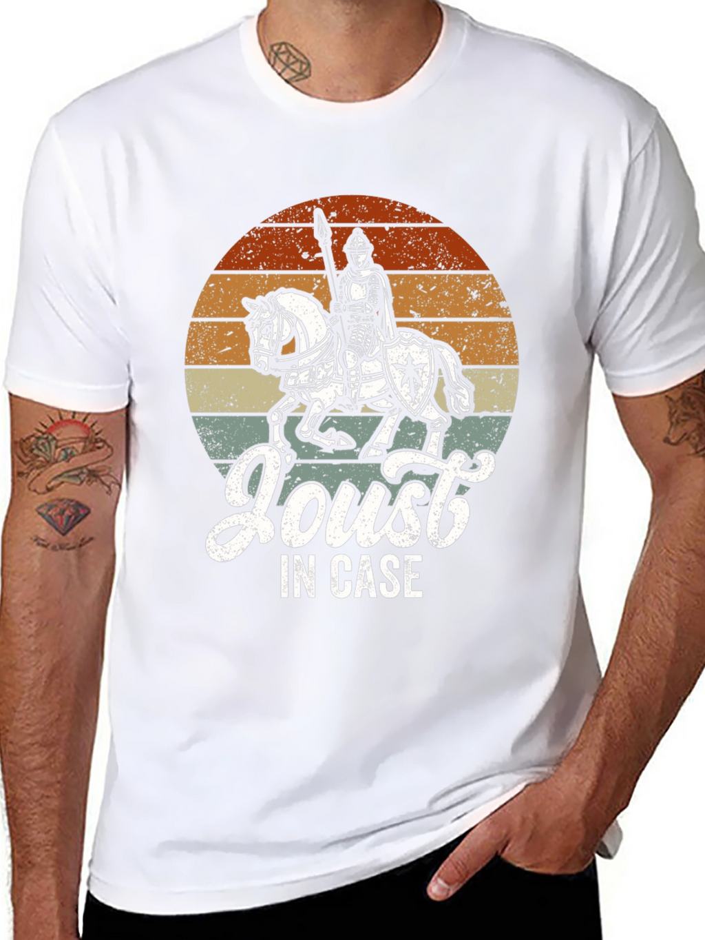 Medieval Knight Joust In Case Graphic T-Shirt