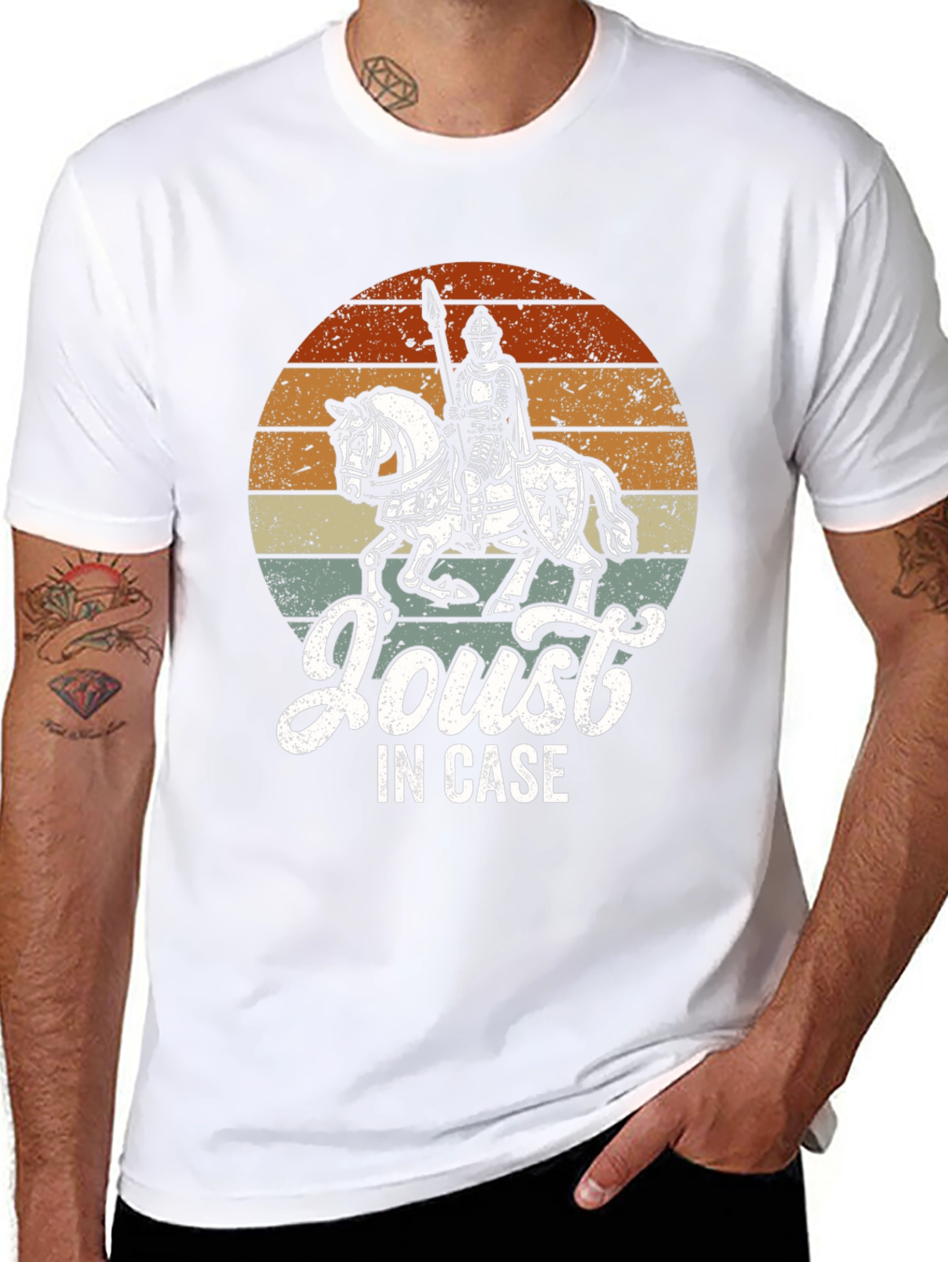 Medieval Knight Joust In Case Graphic T-Shirt