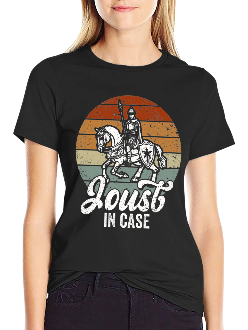 Medieval Knight Joust In Case Graphic T-Shirt