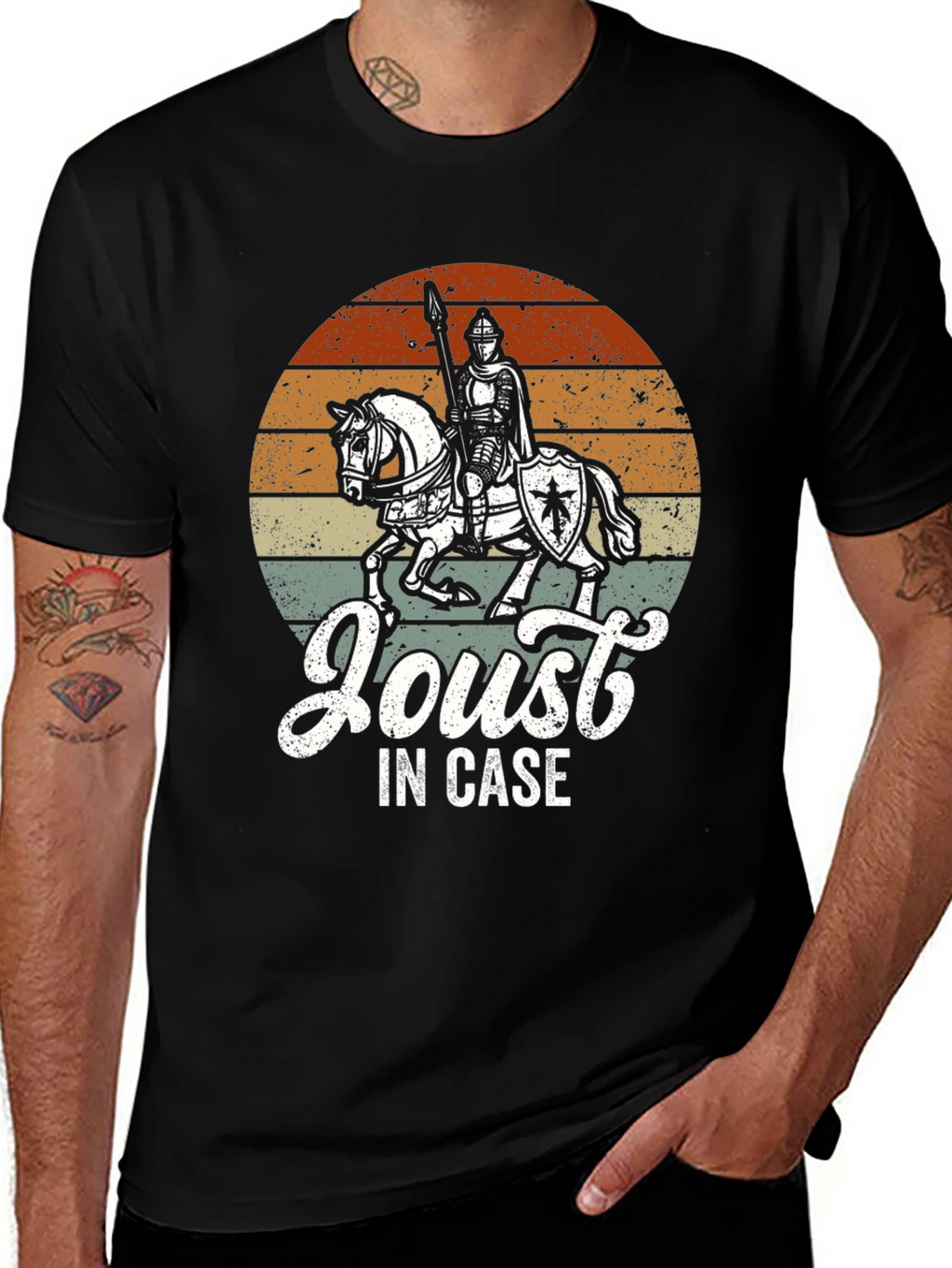 Medieval Knight Joust In Case Graphic T-Shirt