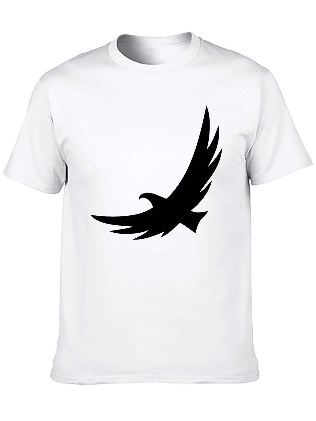 Black Eagle Graphic Tee - Soft Cotton Casual Shirt