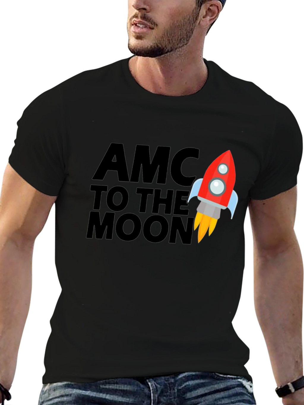 AMC To The Moon Graphic T-Shirt