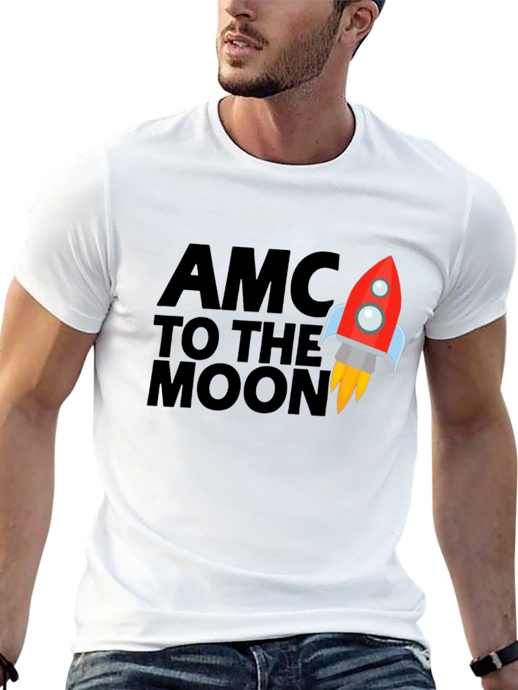 AMC To The Moon Graphic T-Shirt
