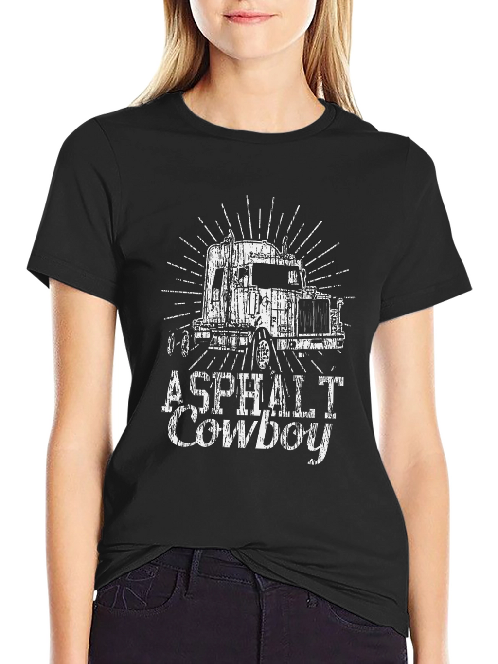 Asphalt Cowboy Trucker Graphic Tee