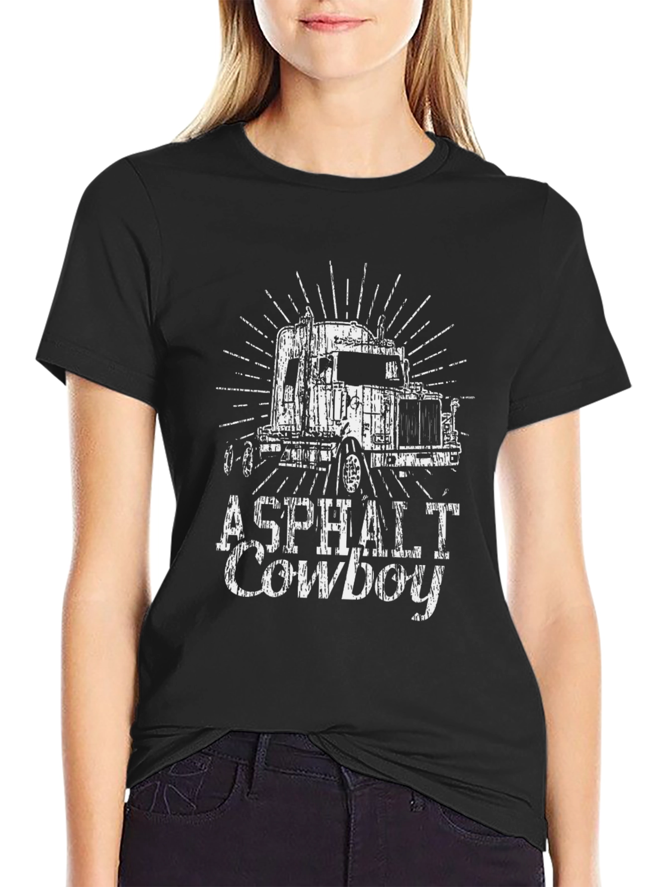 Asphalt Cowboy Trucker Graphic Tee