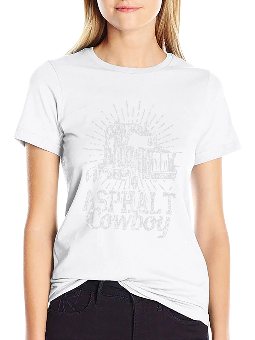 Asphalt Cowboy Trucker Graphic Tee